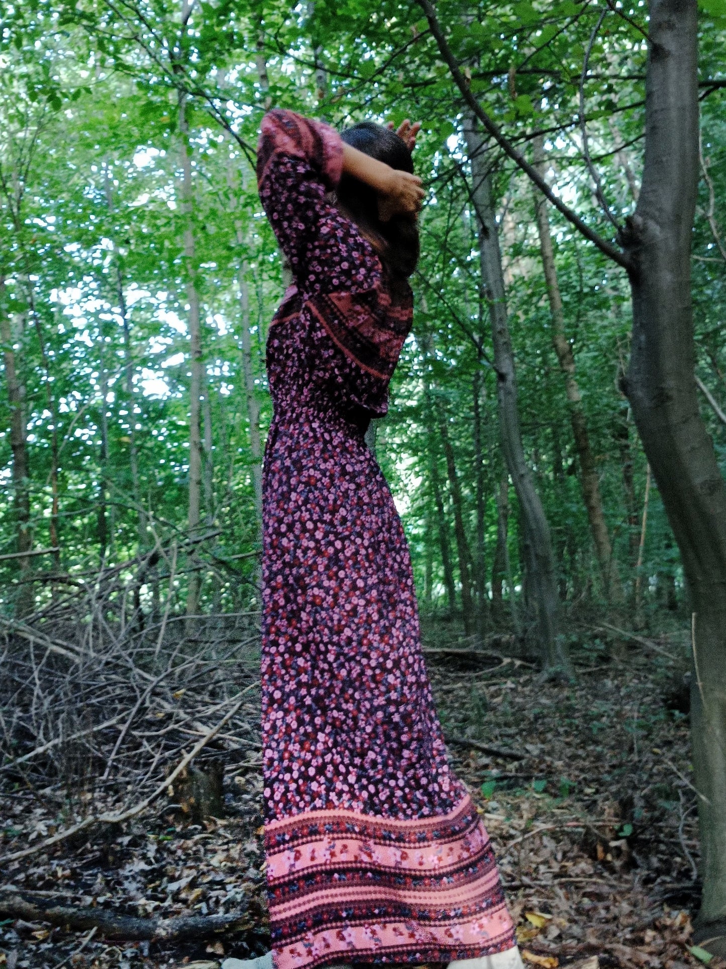 BOHEMIAN ŠATY MAXI S BORDUROU