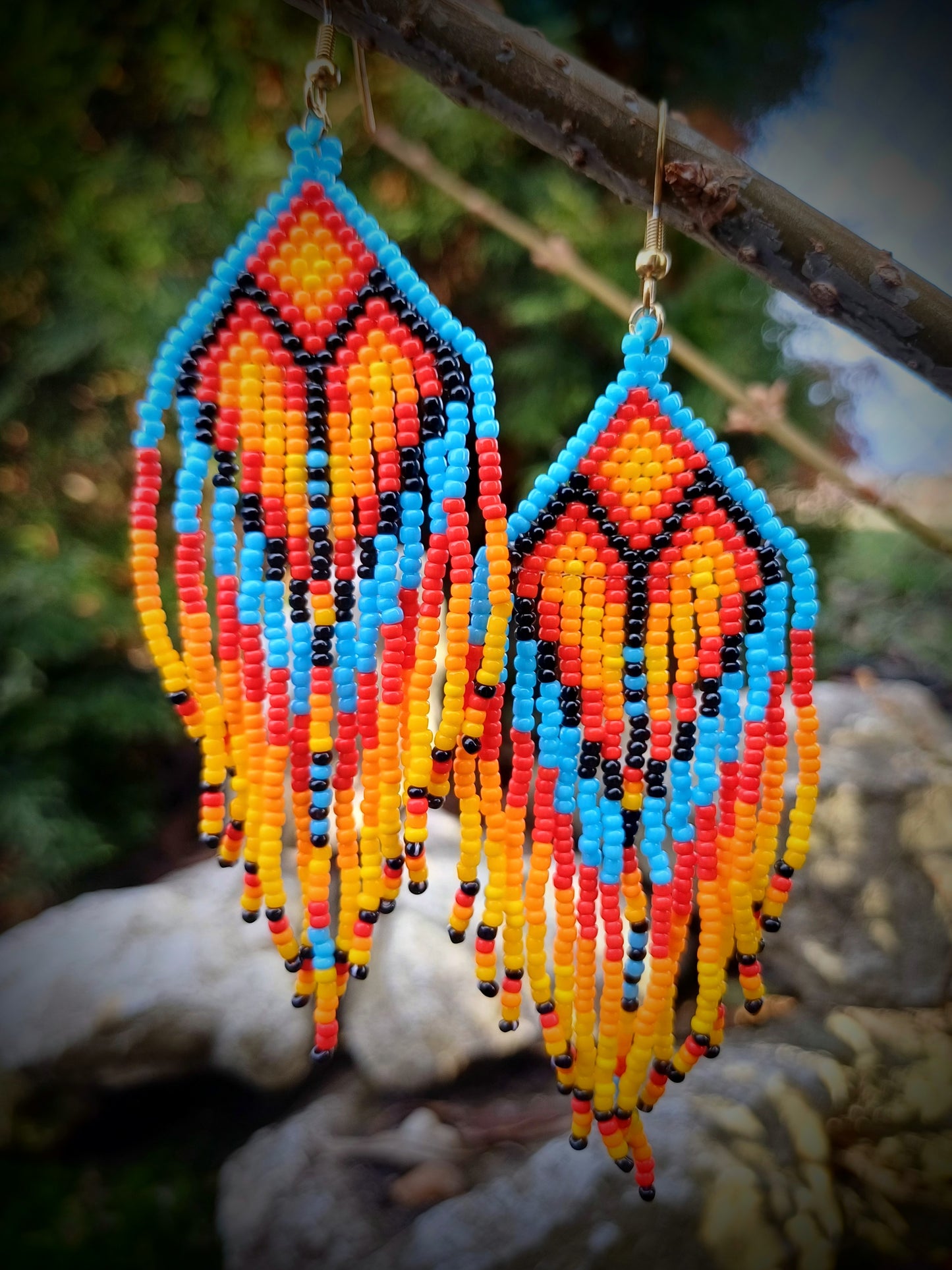 BOHO NAUŠNIČKY KORÁLKOVÉ
