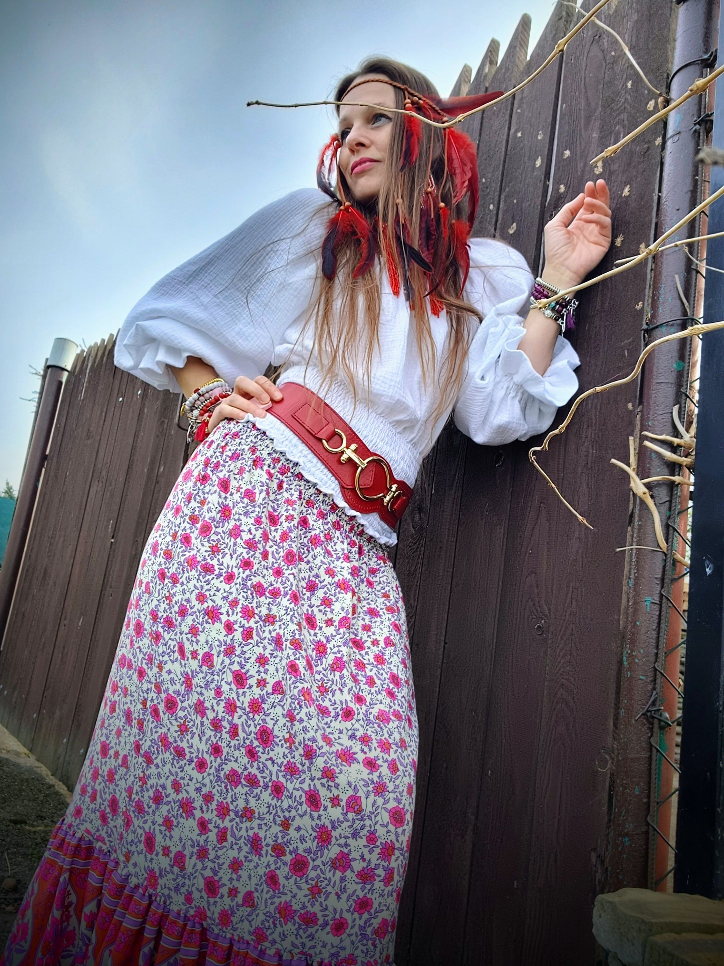 MAXI SUKNĚ BOHO VE STYLU HIPPIES