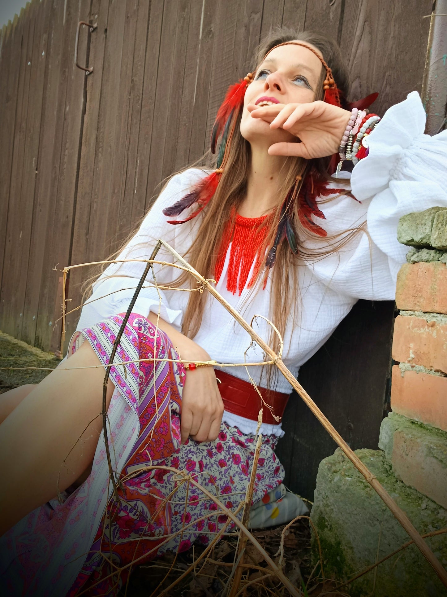 MAXI SUKNĚ BOHO VE STYLU HIPPIES