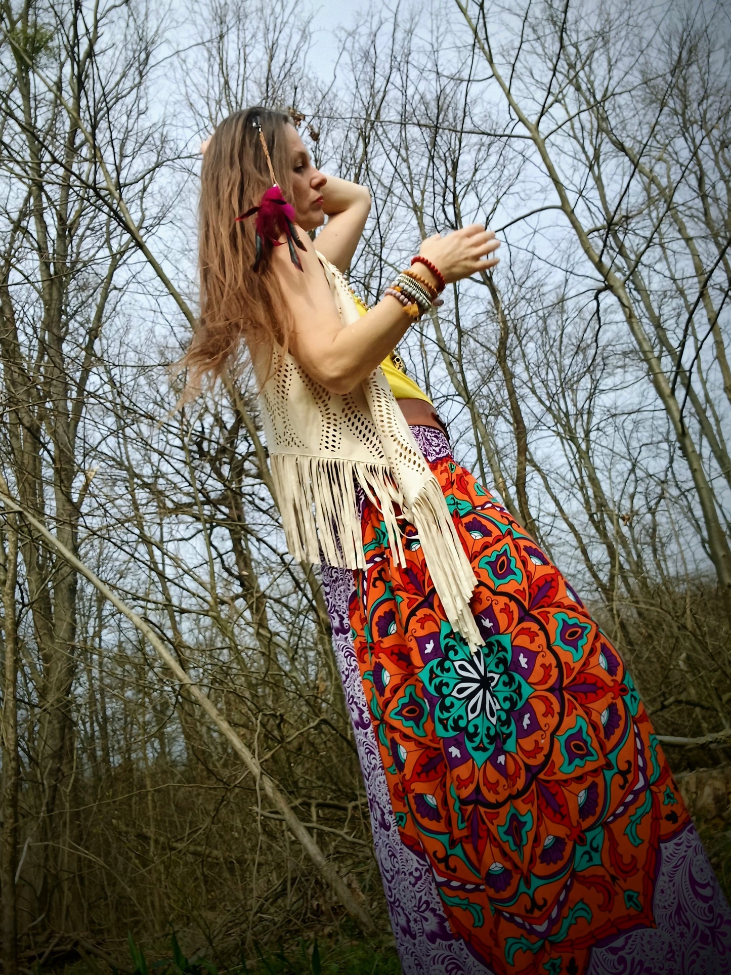 BOHO SUKNĚ MANDALA