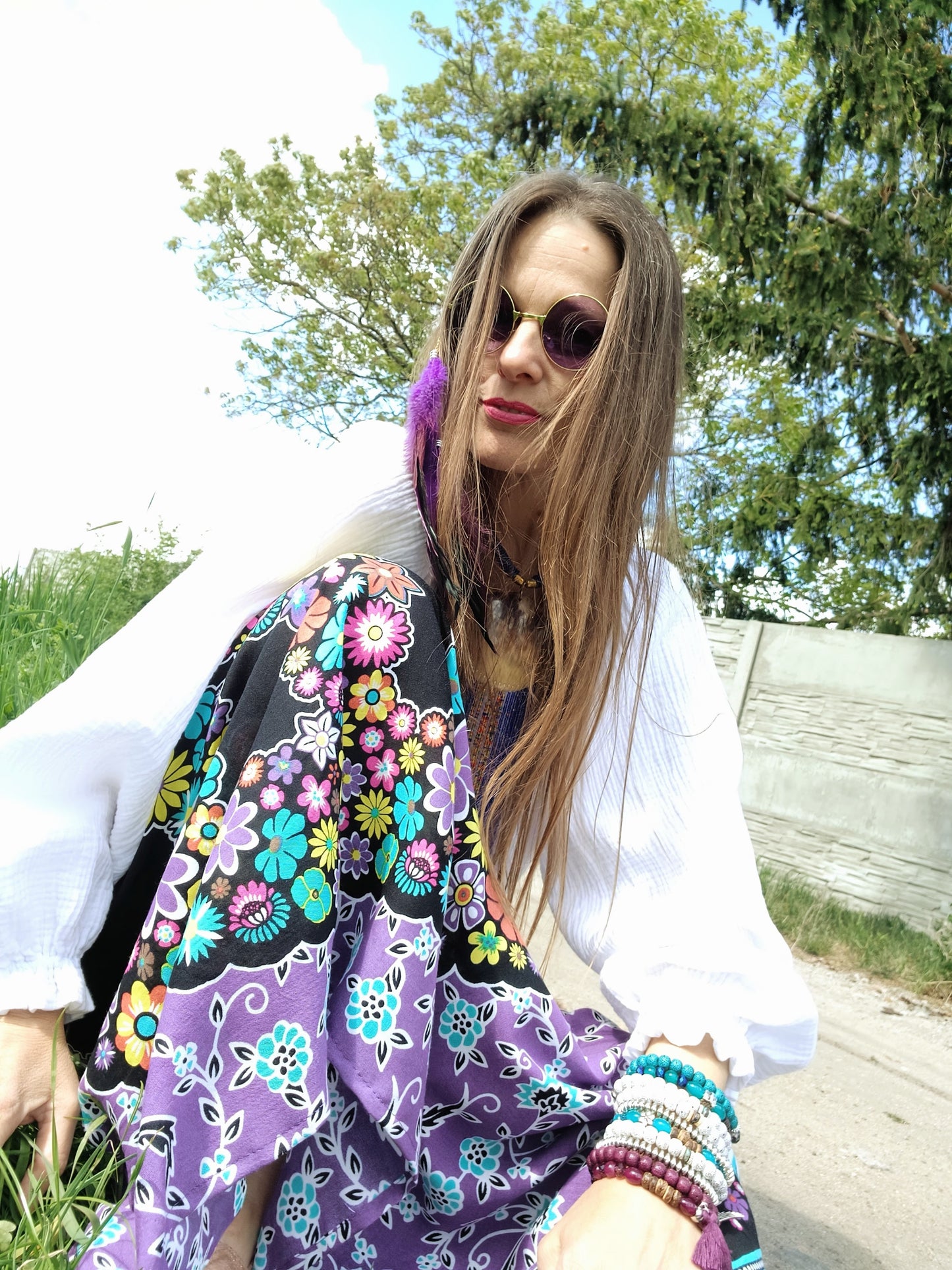 HIPPIES SUKNĚ LETNÍ