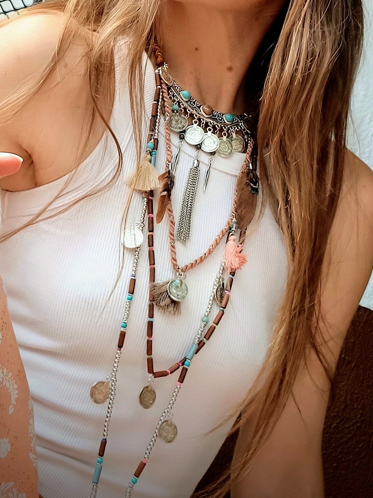 EXLUSÍVNÍ BOHO ŠPERK HNĚDÝ