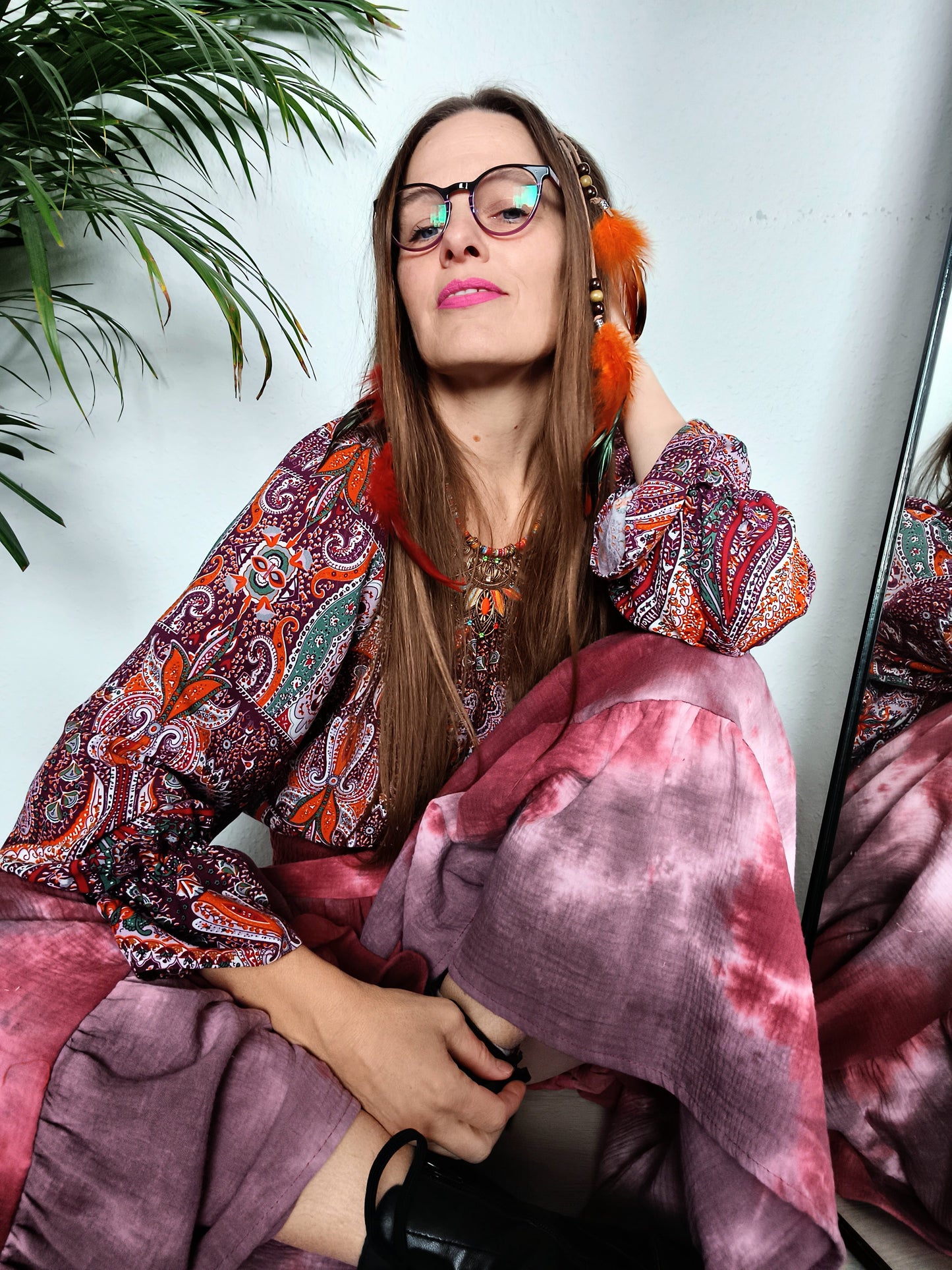 BOHO HALENKA S DESIGNOVÝM TISKEM