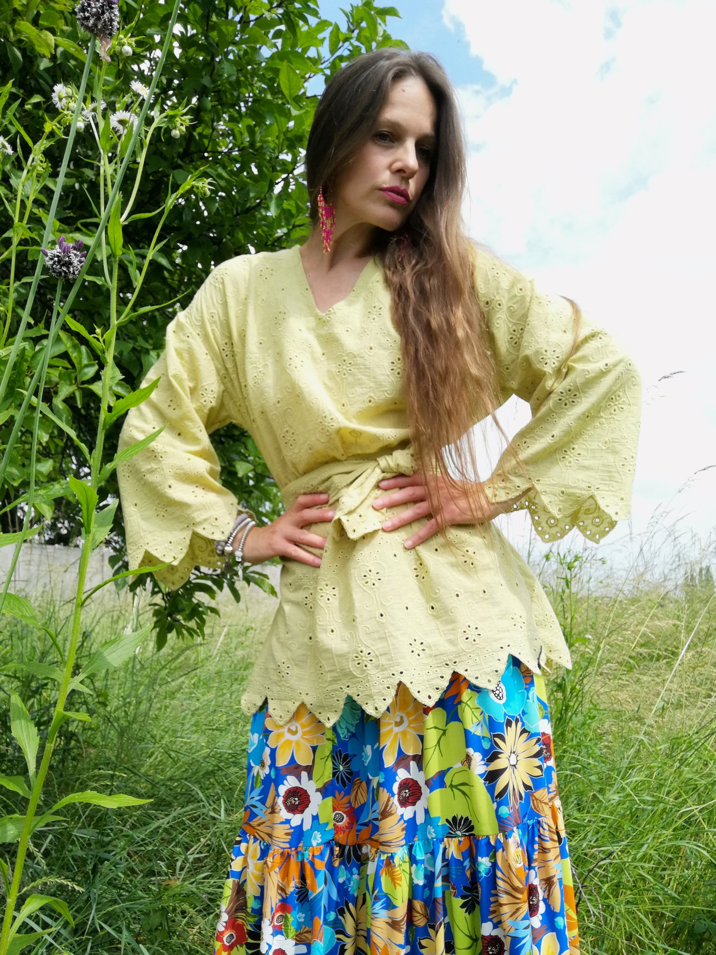 TUNIKA/HALENKA Z FRANCOUZSKÉ MADEIRY