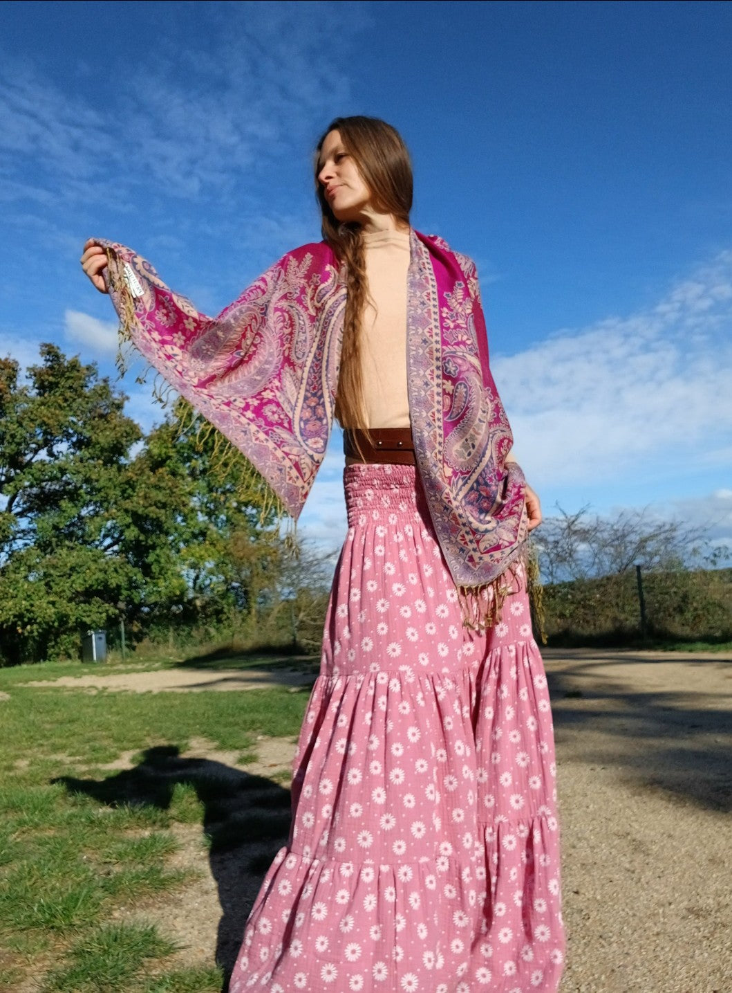 BOHO PLÉD PŘEKRÁSNÝ PAŠMINOVÝ HEBKÝ