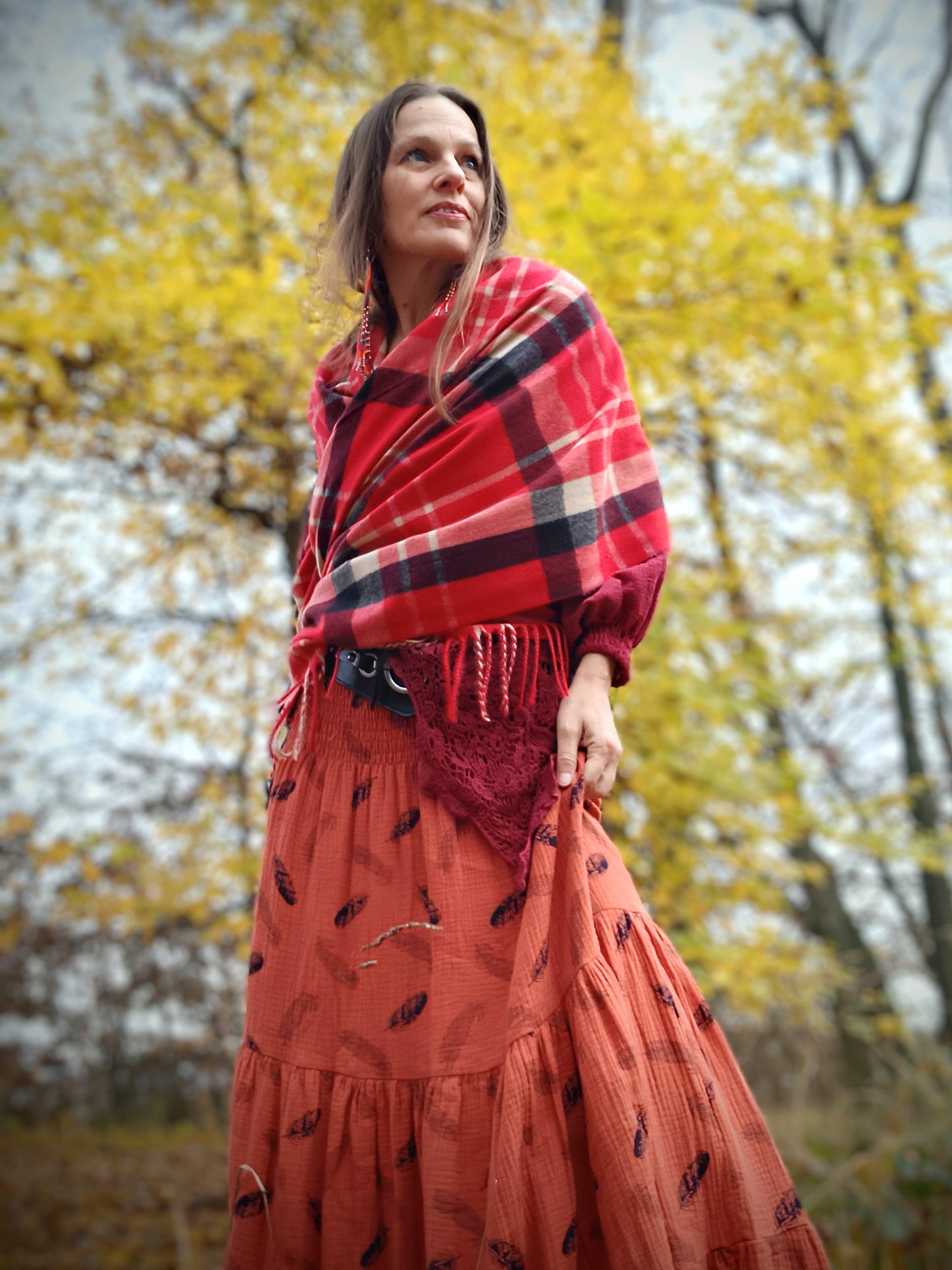 ZIMNÍ PLÉD KAŠMÍROVÝ,KÁRO ČERVENÉ