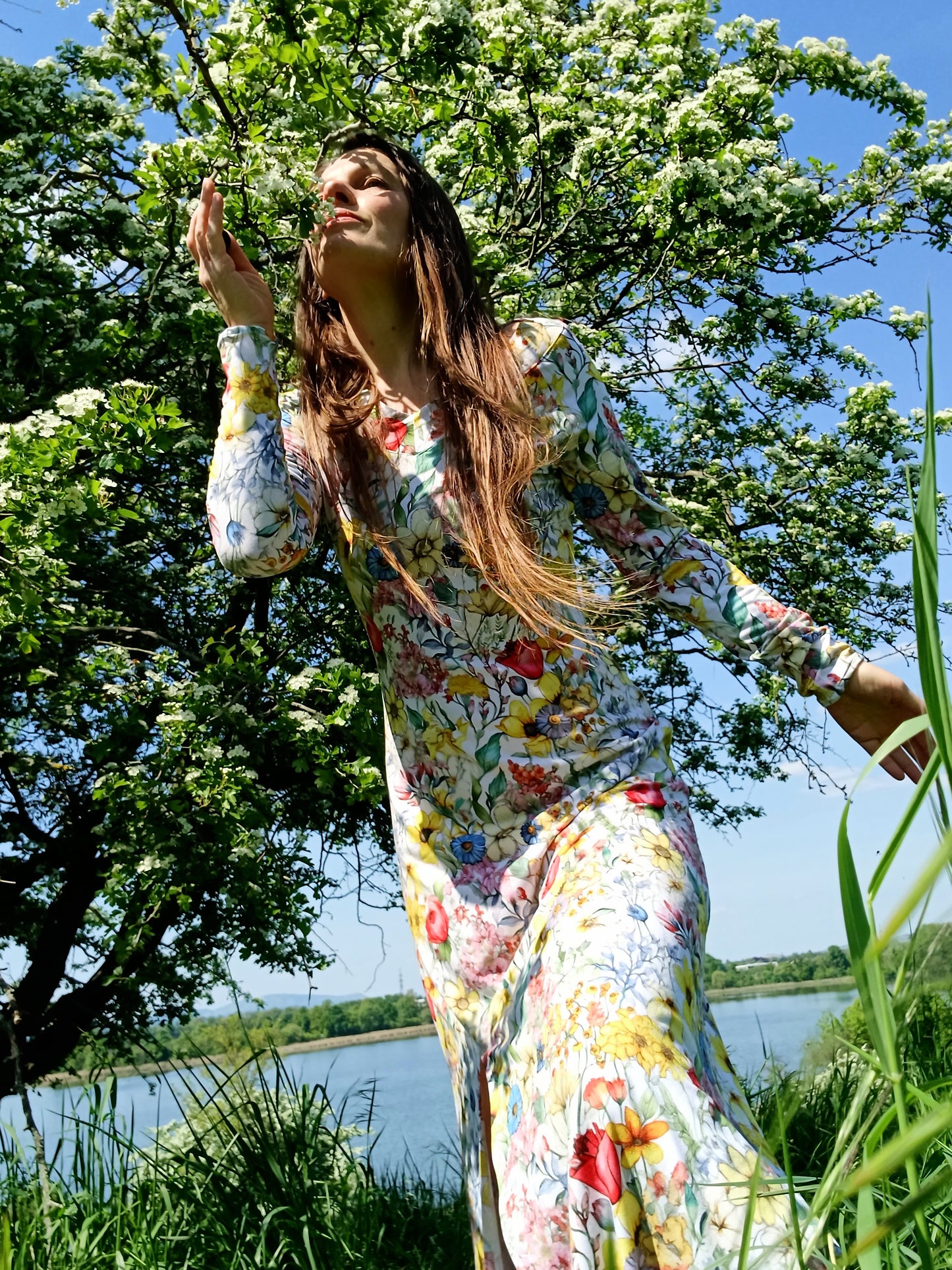 FAIRY ŠATY KVĚTINOVÉ LUČNÍ