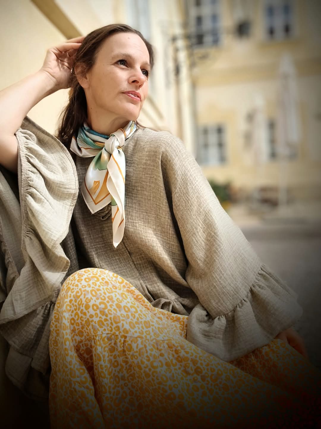 STYLOVÝ KABÁTEK VINTAGE MUŠELÍN