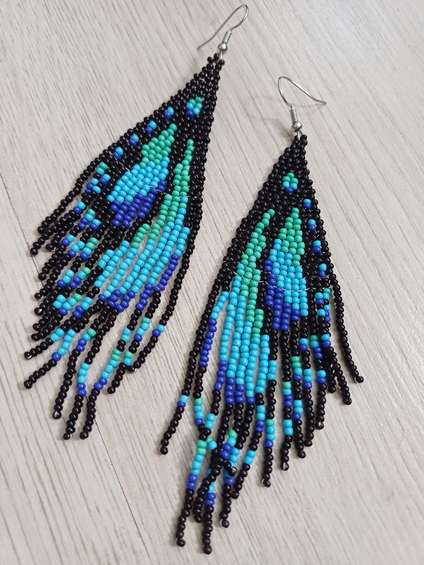 KORÁLKOVÉ BOHO NAUŠNIČKY BUTTERFLY