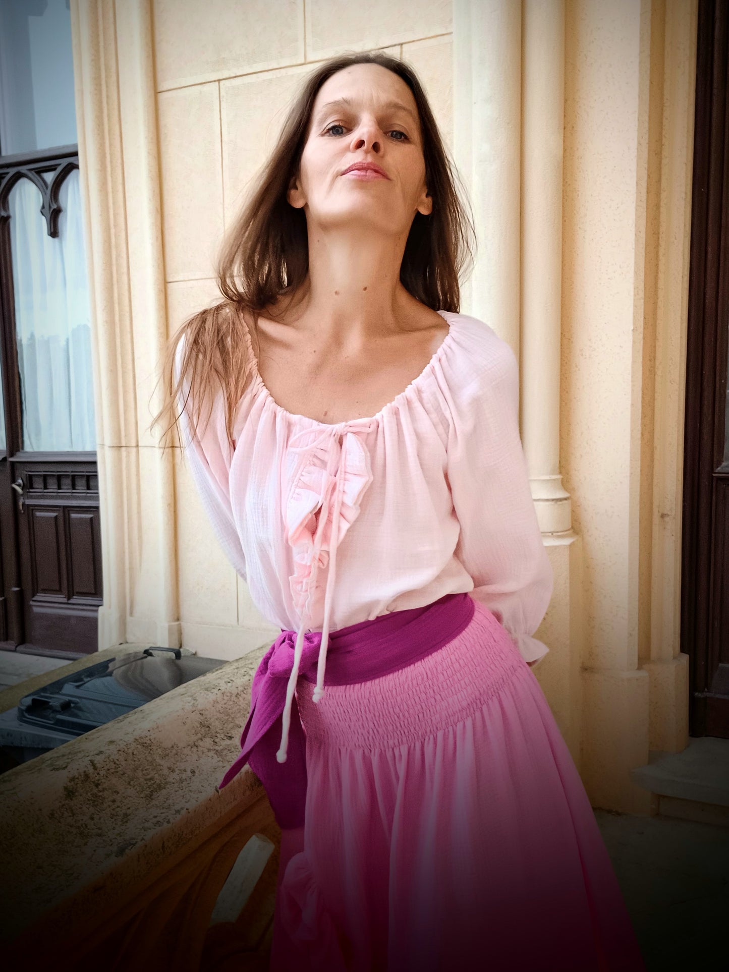 HALENKA V BOHO STYLU S VOLÁNKEM