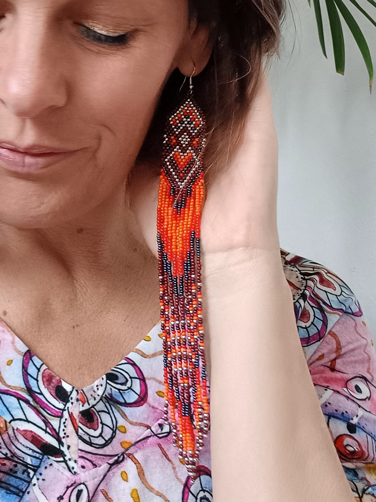 KORÁLKOVÉ BOHO NAUŠNIČKY