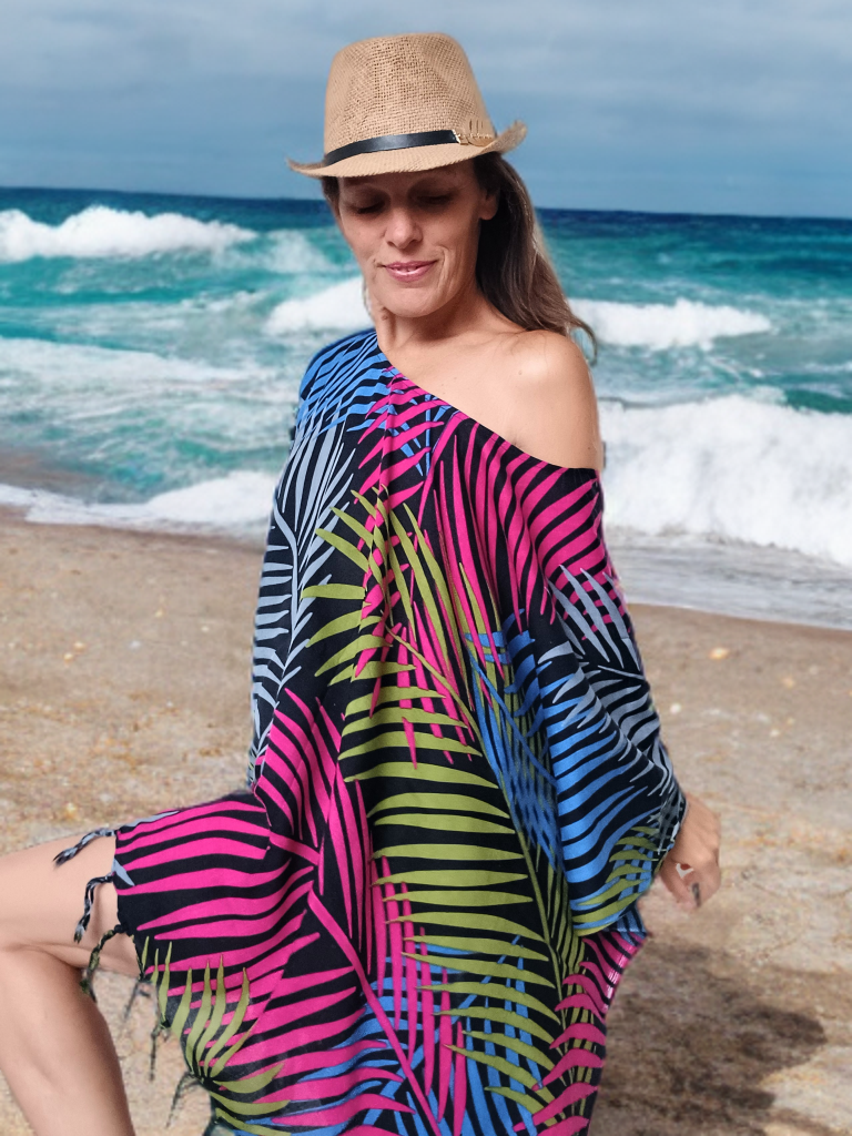 TUNIKA OVERSIZE TROPICKÉ LISTY