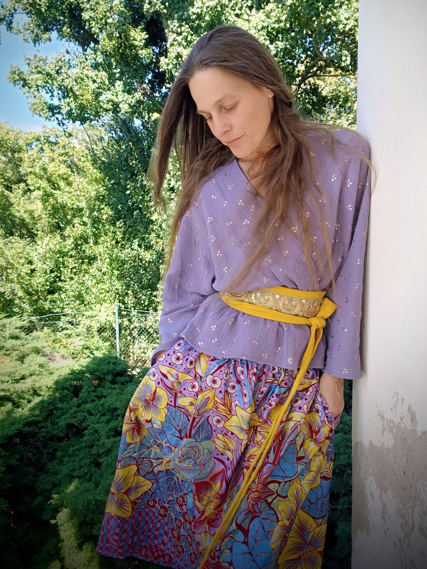 HALENKA MUŠELÍNOVÁ SE ZLATÝM TISKEM