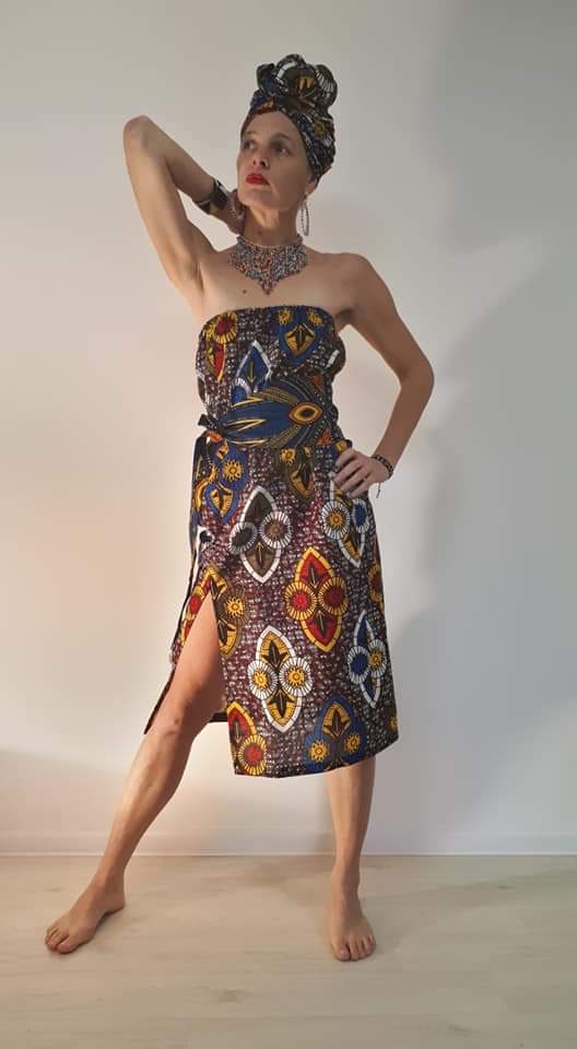 Africké šamanske šaty / African tribal dress