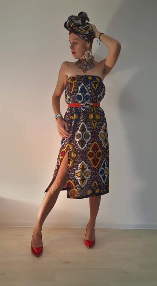 Africké šamanske šaty / African tribal dress