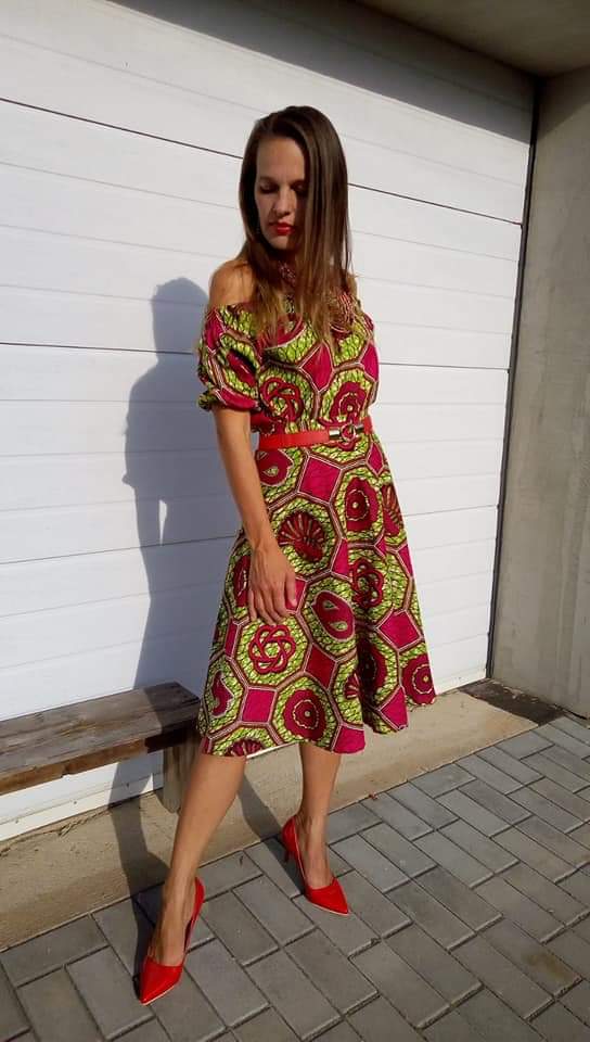 Africka halenka se sukni / šaty Yemaya / African top and skirt
