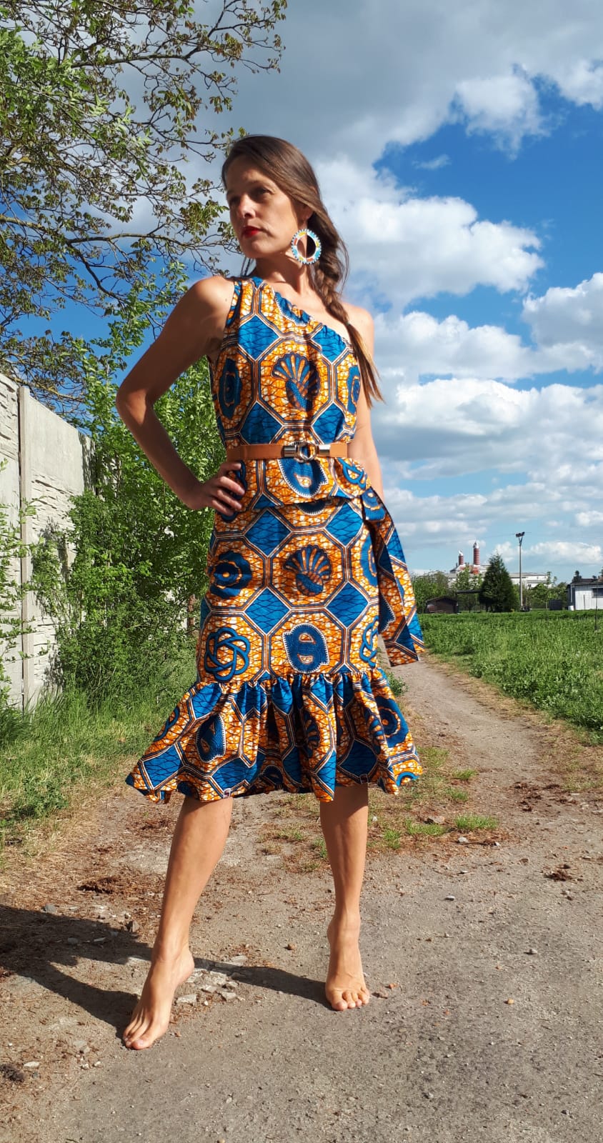 Africka halenka se sukni / šaty Yemaya / African top and skirt