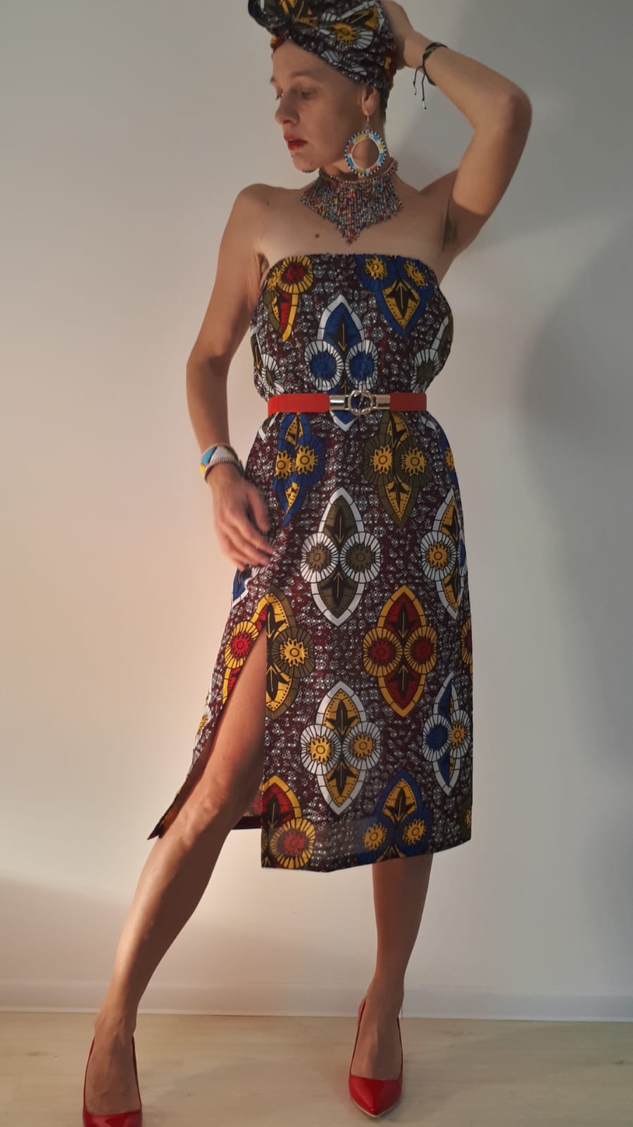 Africké šamanske šaty / African tribal dress