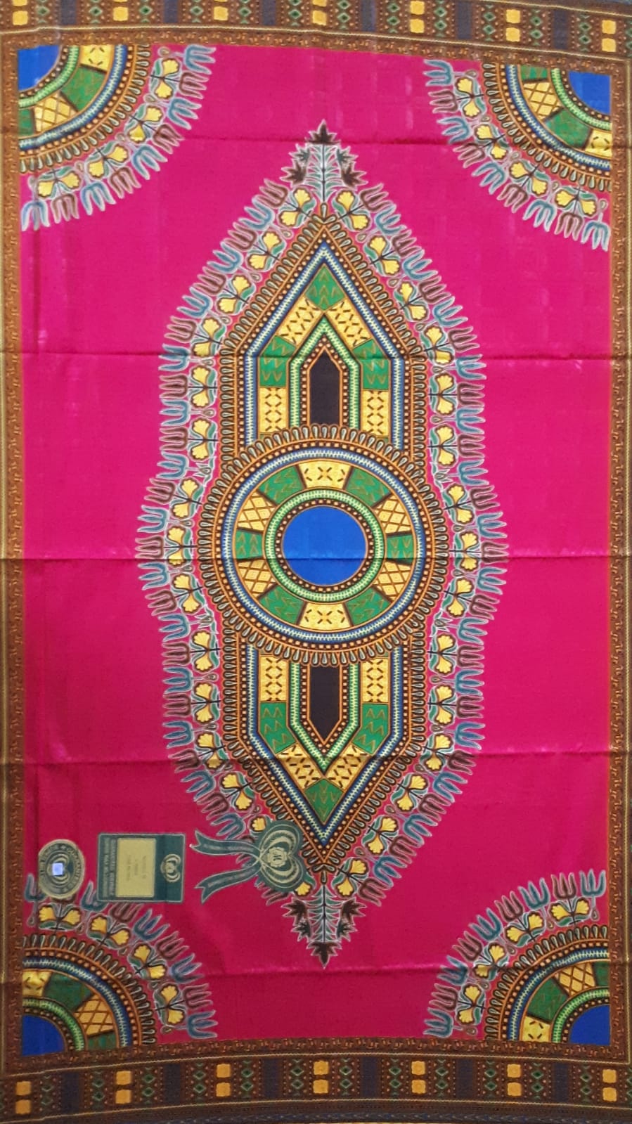 Makenzi větší vzor, růžová Dashiki