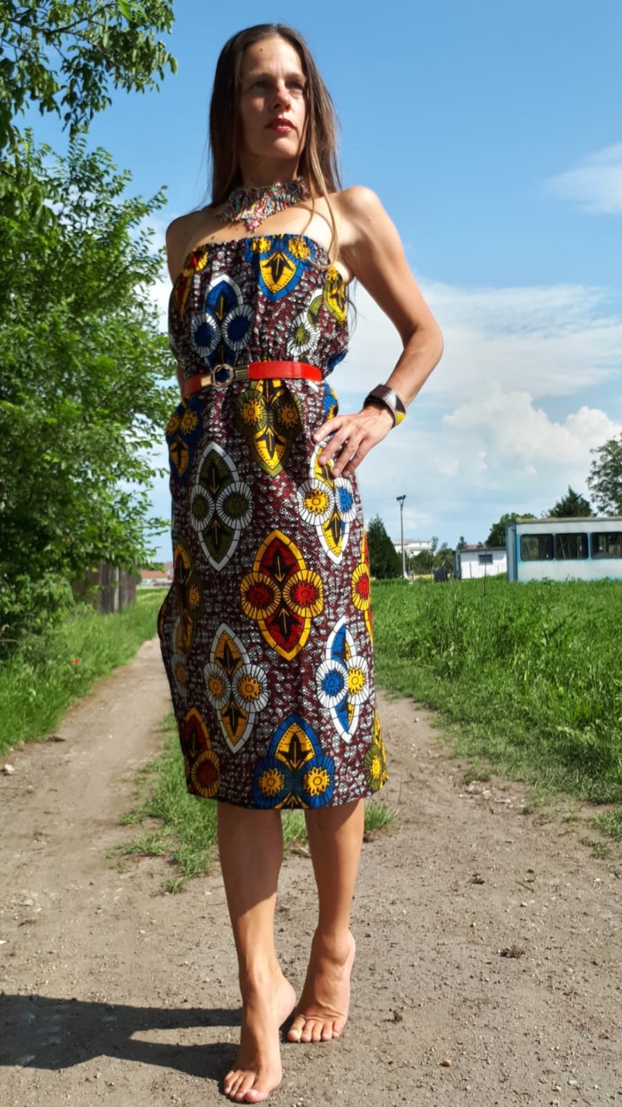 Africké šamanske šaty / African tribal dress