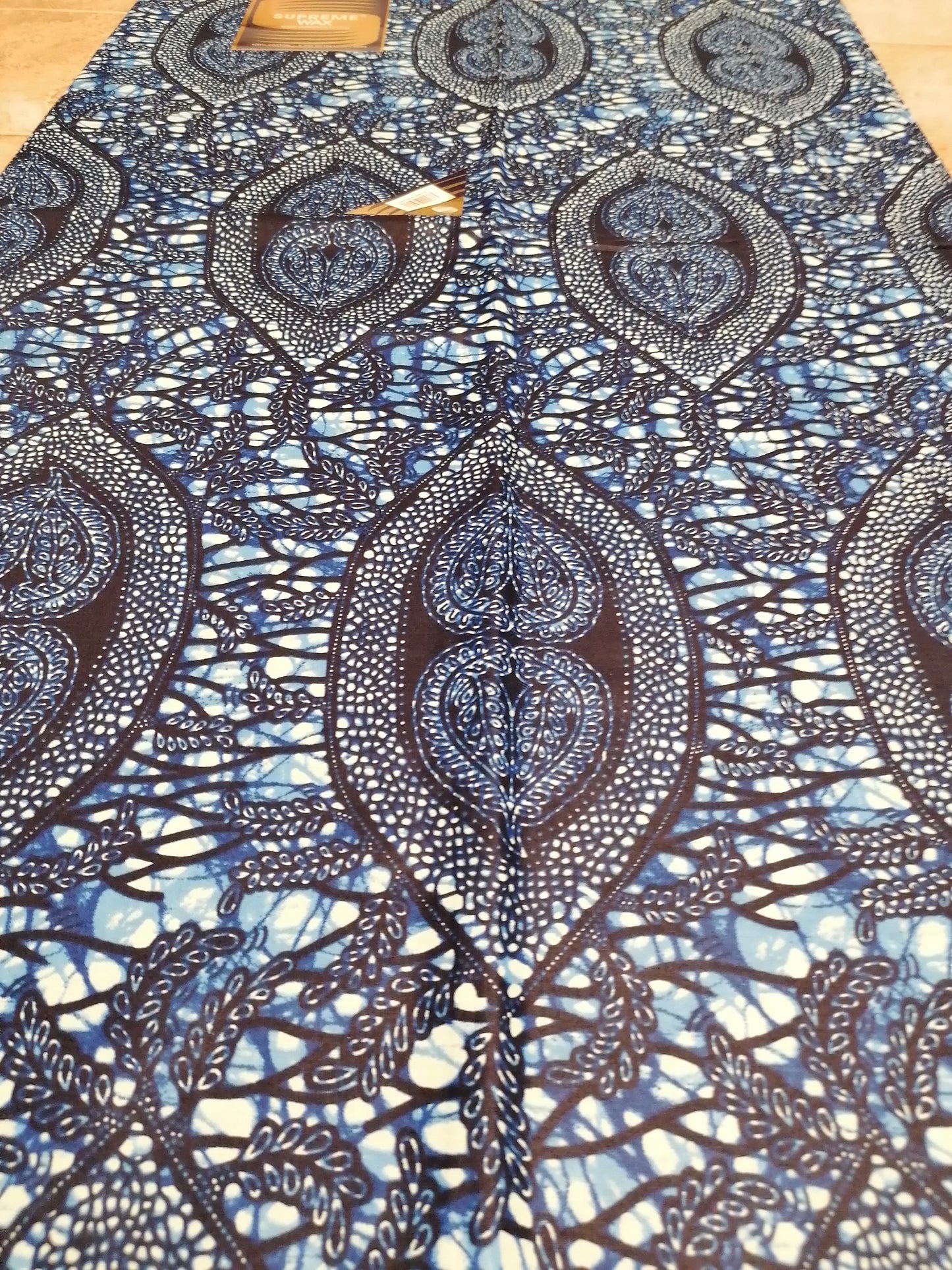 Africká látka měkči ,Supreme wax,modrá