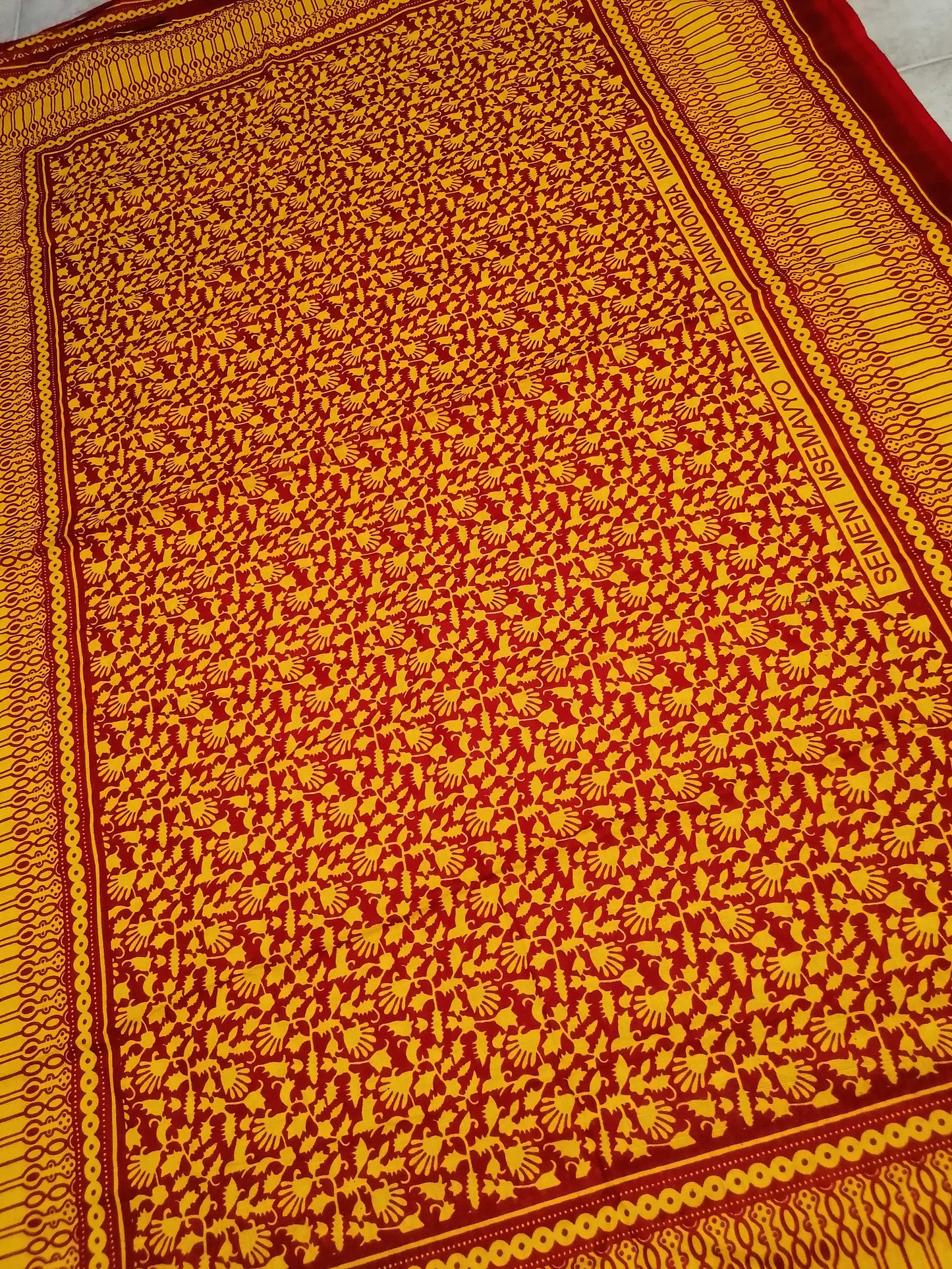 Africká látka měkčí ,Kanga svahilská panel