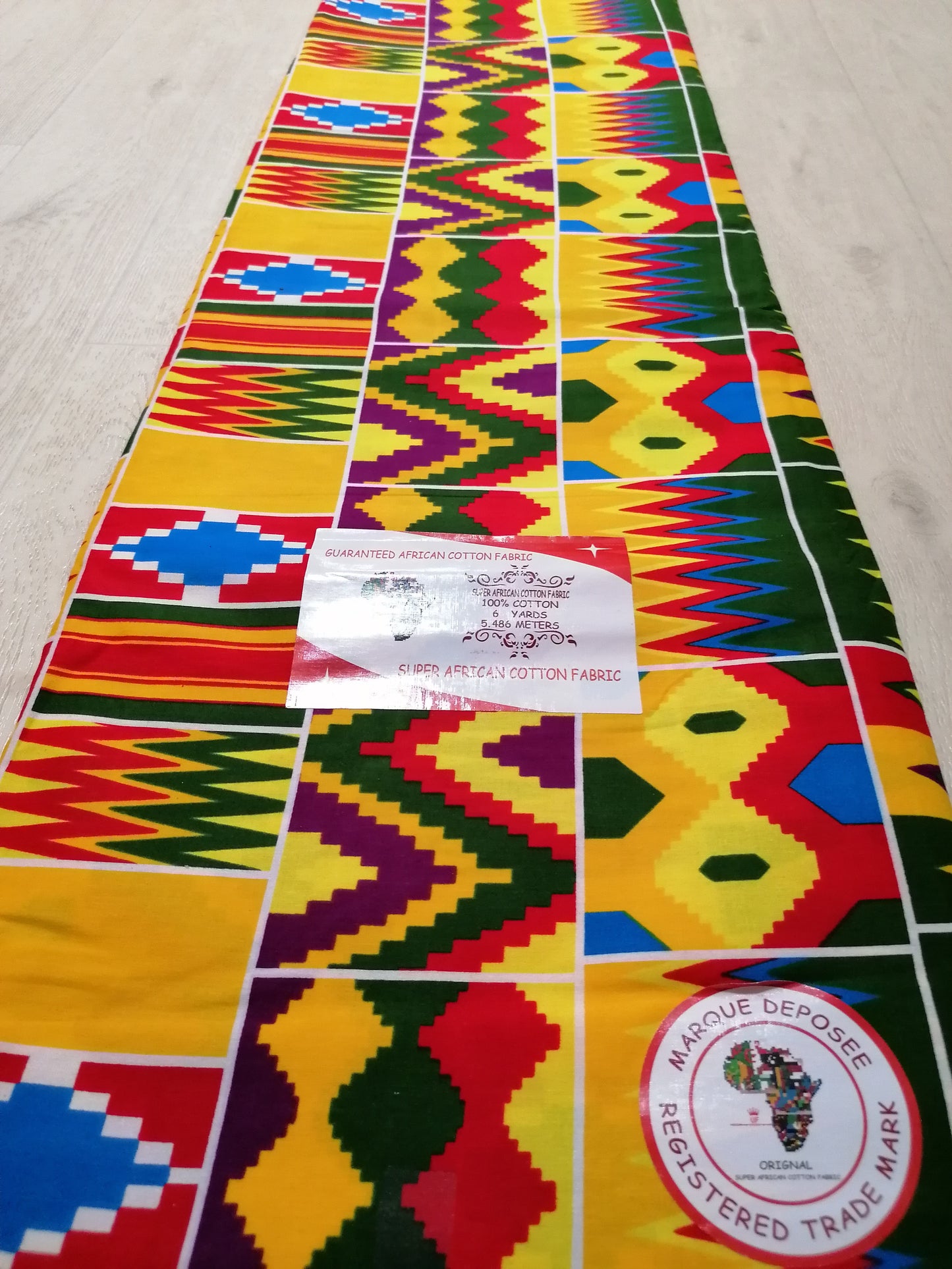 Africká látka měkčí,Kente tisk,z Keni