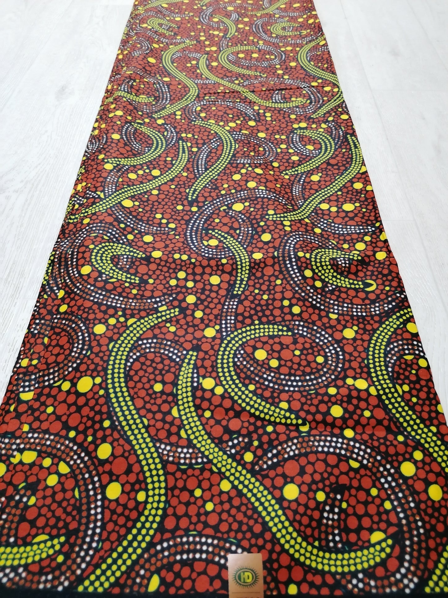 Africká látka měkčí,hnědá zemitá,Kenya