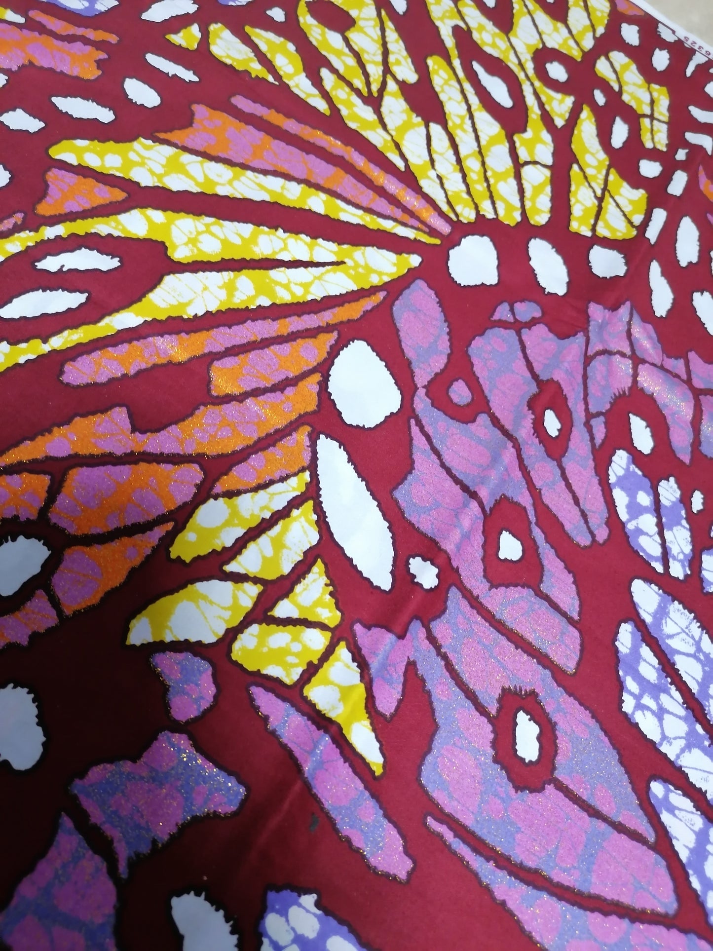 Exlusívní africká látka značková Grand super wax glitter
