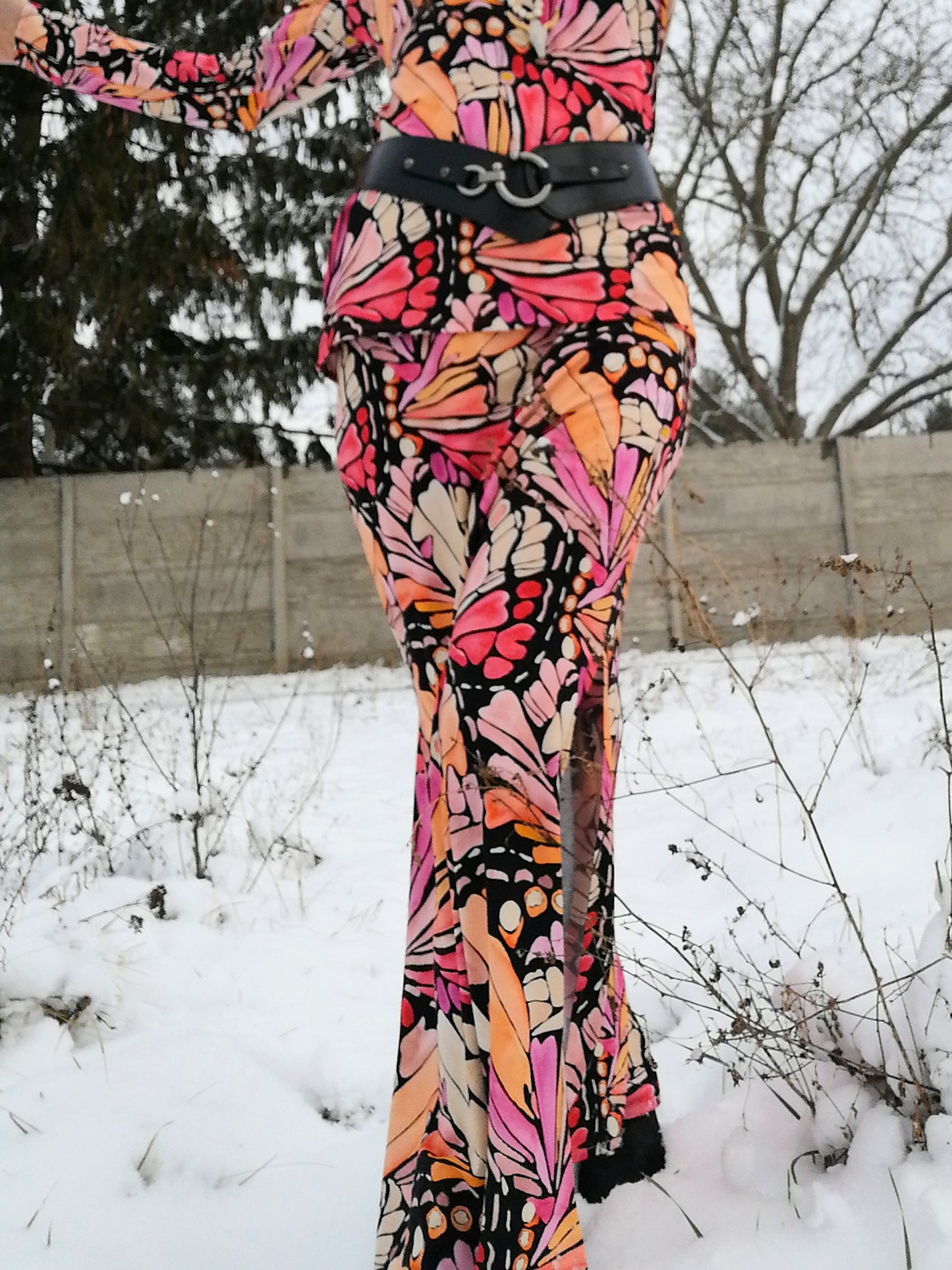 Halenka a sukně Butterfly růžová