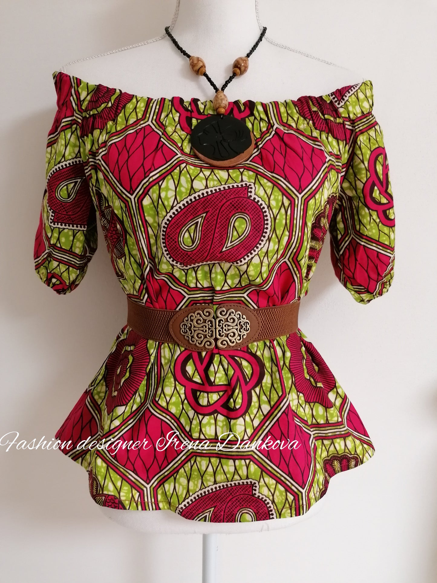 Romantická halenka/blouse/ s páskem