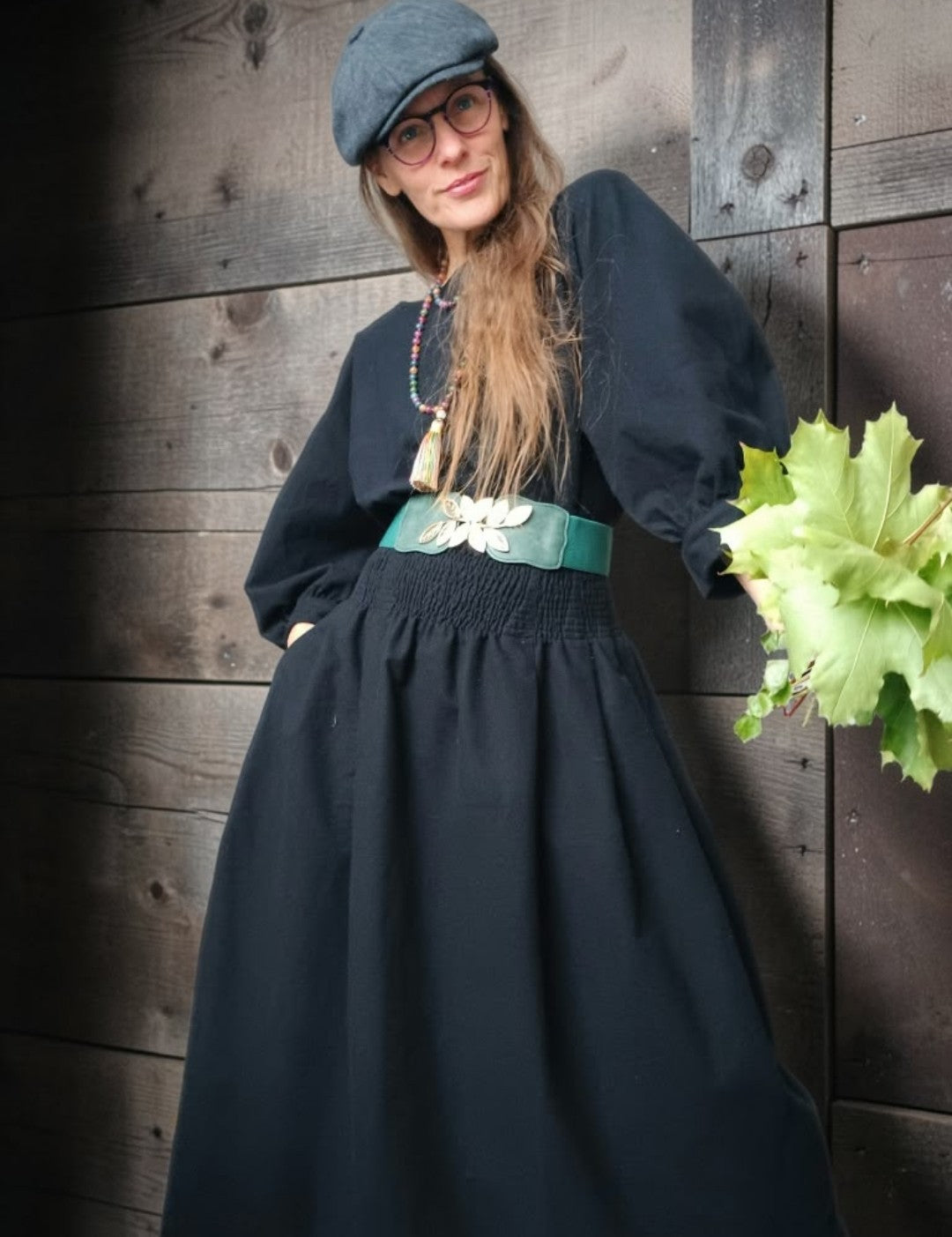 Tajemná elegance-hřejivá flanelová halenka pro silnou ženu