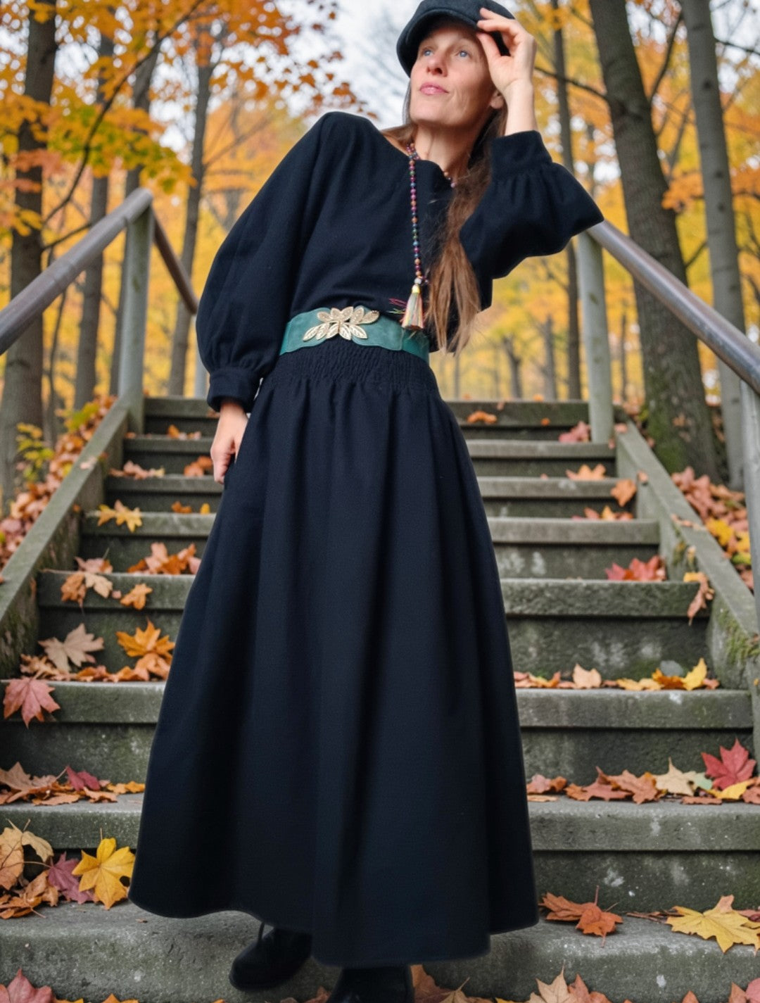 Tajemná elegance-hřejivá flanelová halenka pro silnou ženu
