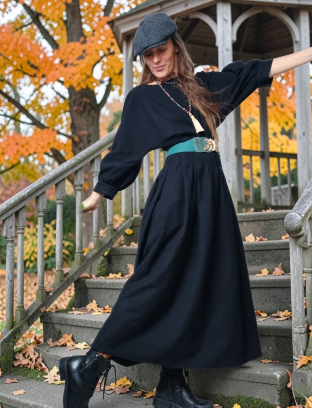 Tajemná elegance-hřejivá flanelová halenka pro silnou ženu