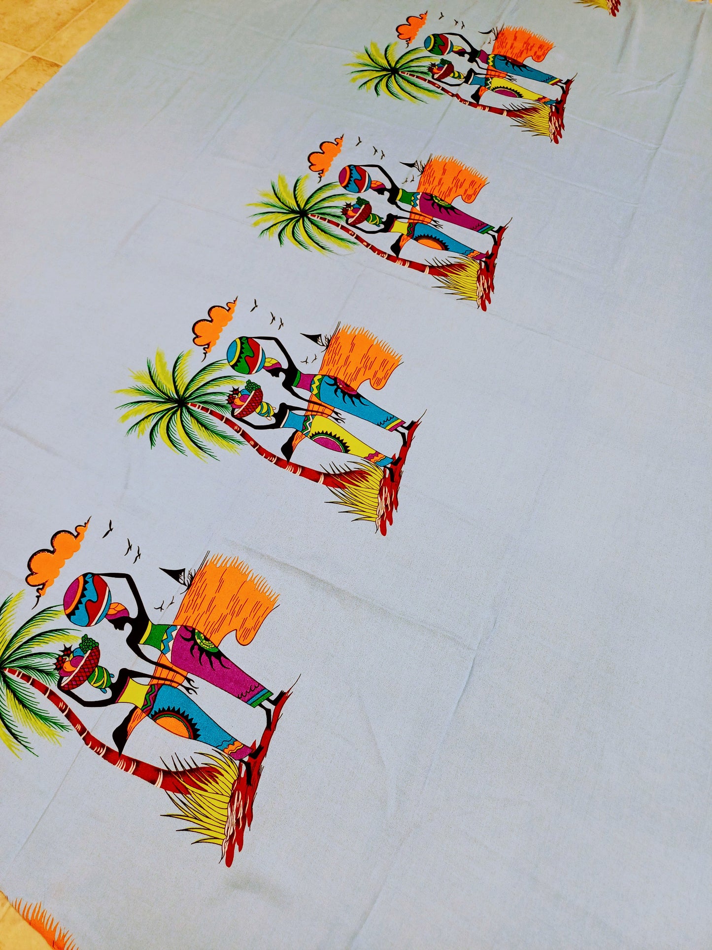 Africké pareo/sarong/přivezeno z Ugandy