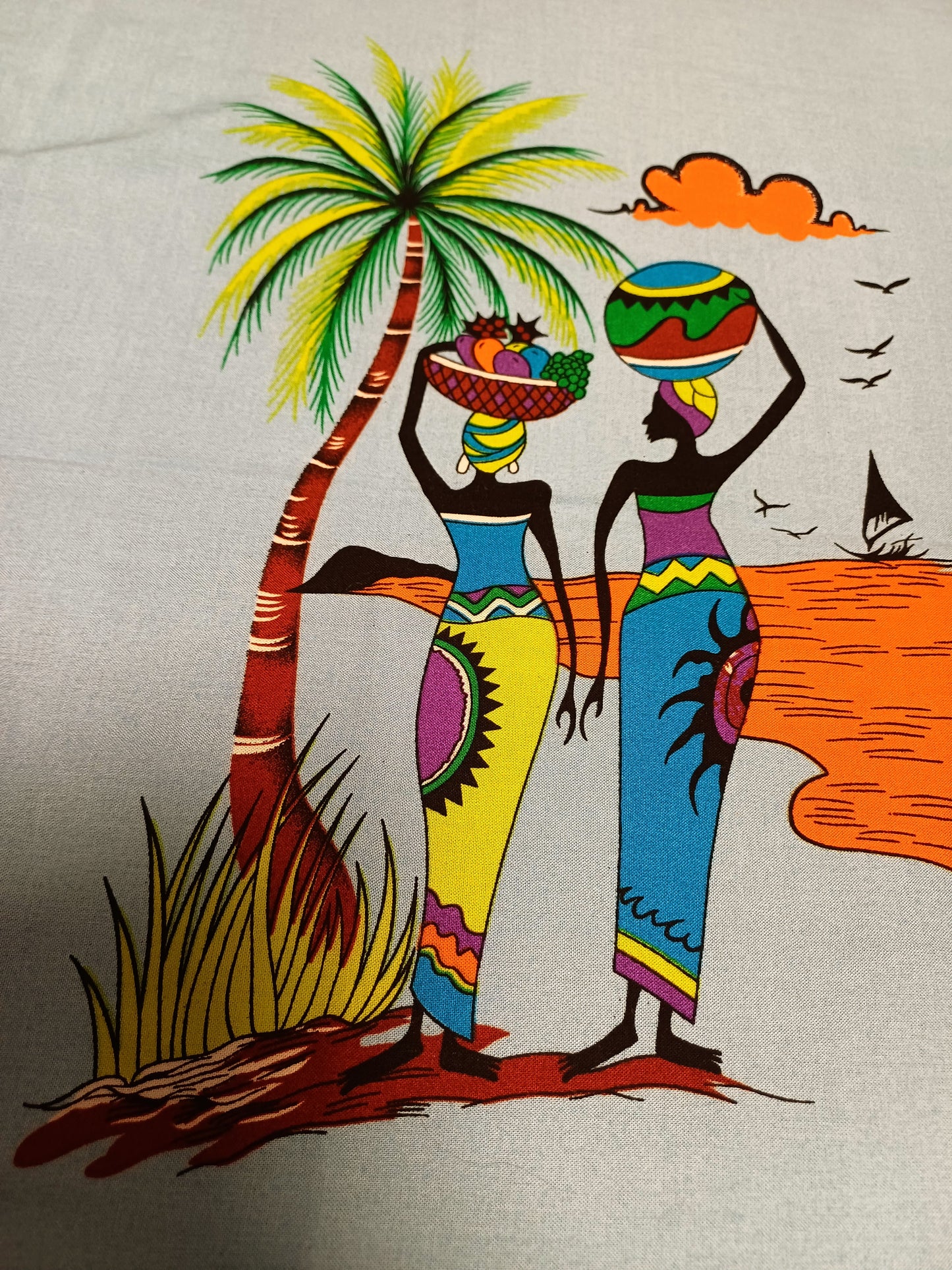 Africké pareo/sarong/přivezeno z Ugandy