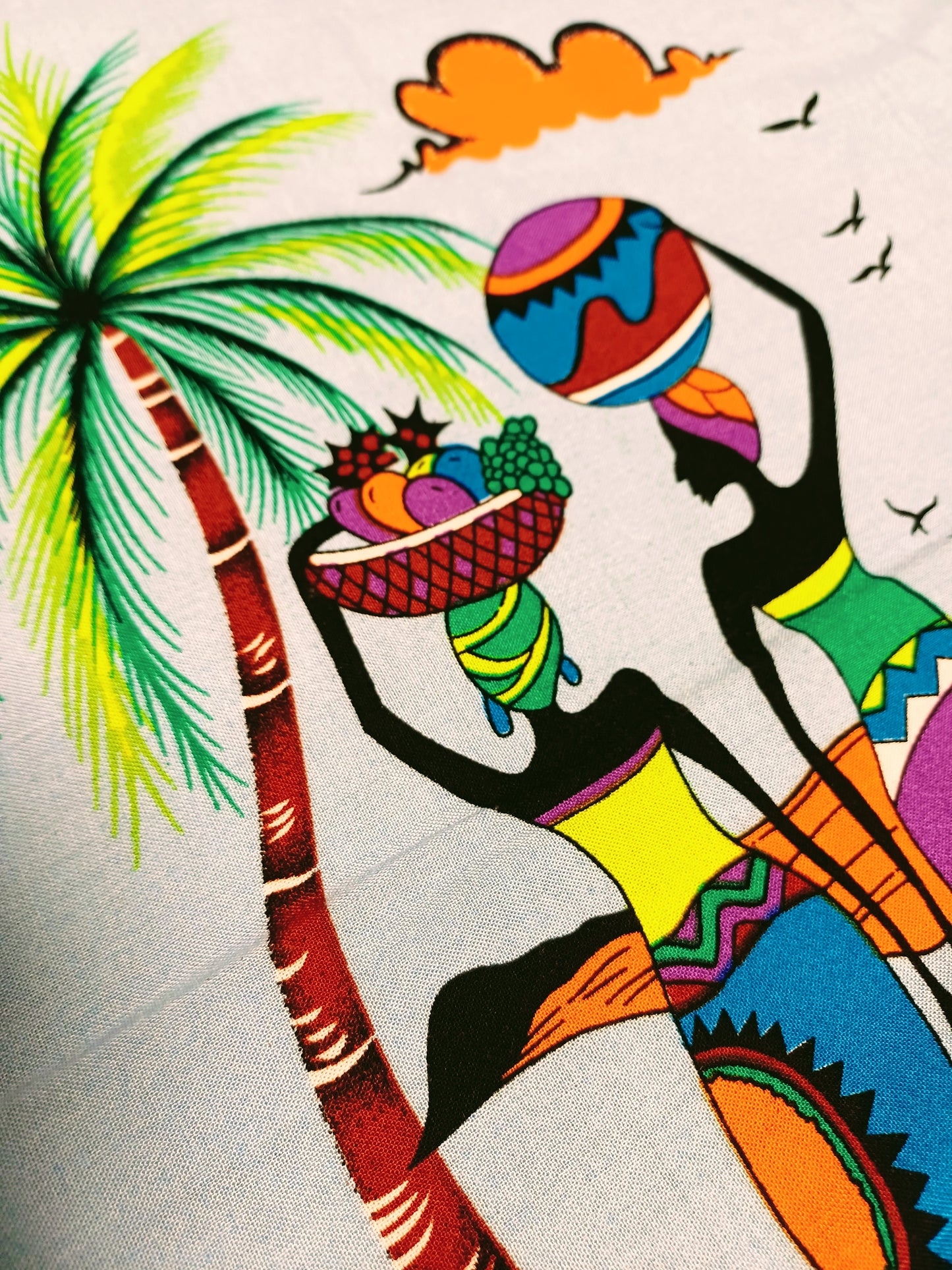 Africké pareo/sarong/přivezeno z Ugandy