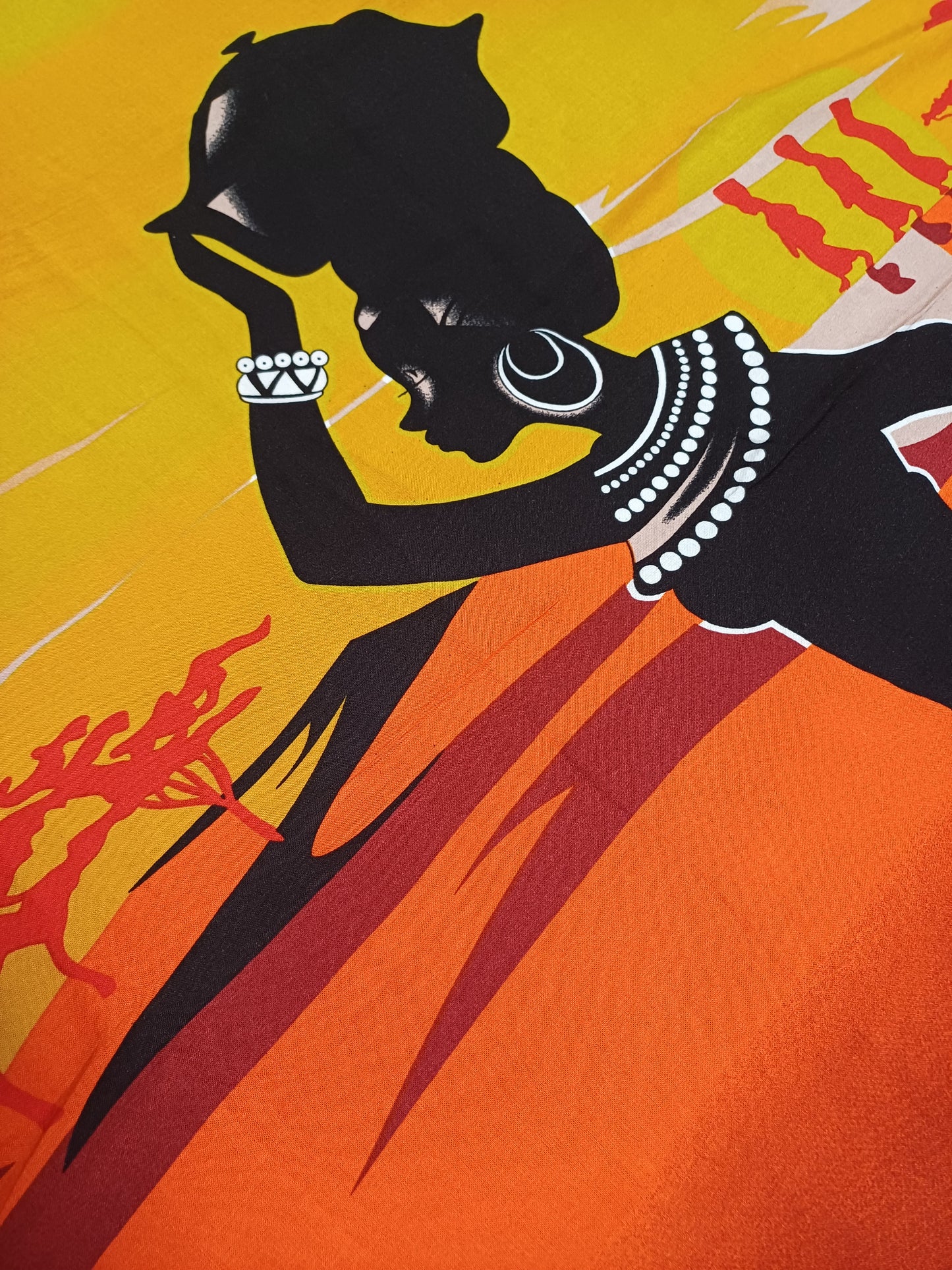 Africké pareo/sarong/přivezeno z Ugandy