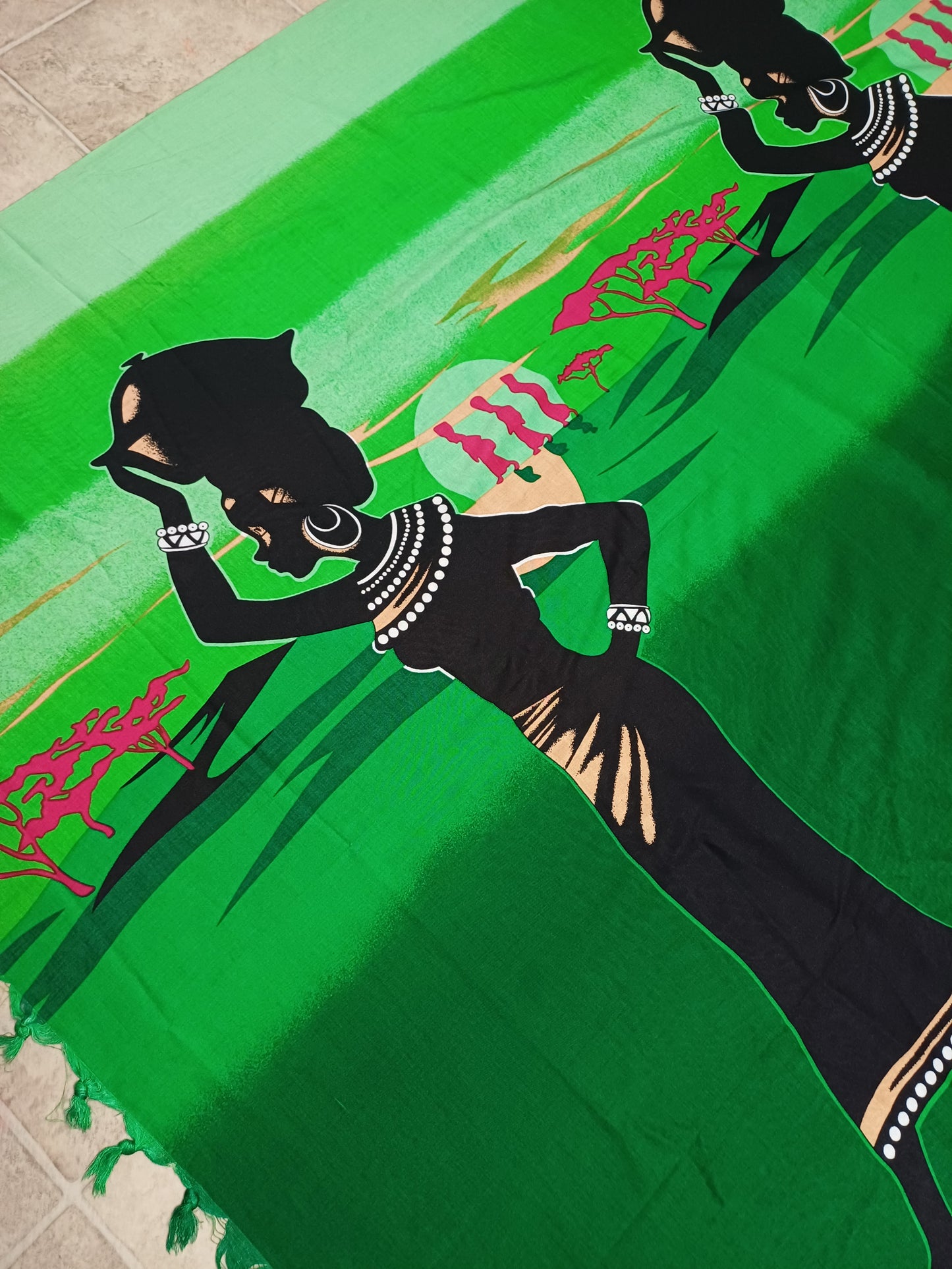 Pareo africké/sarong/přivezeno z Ugandy