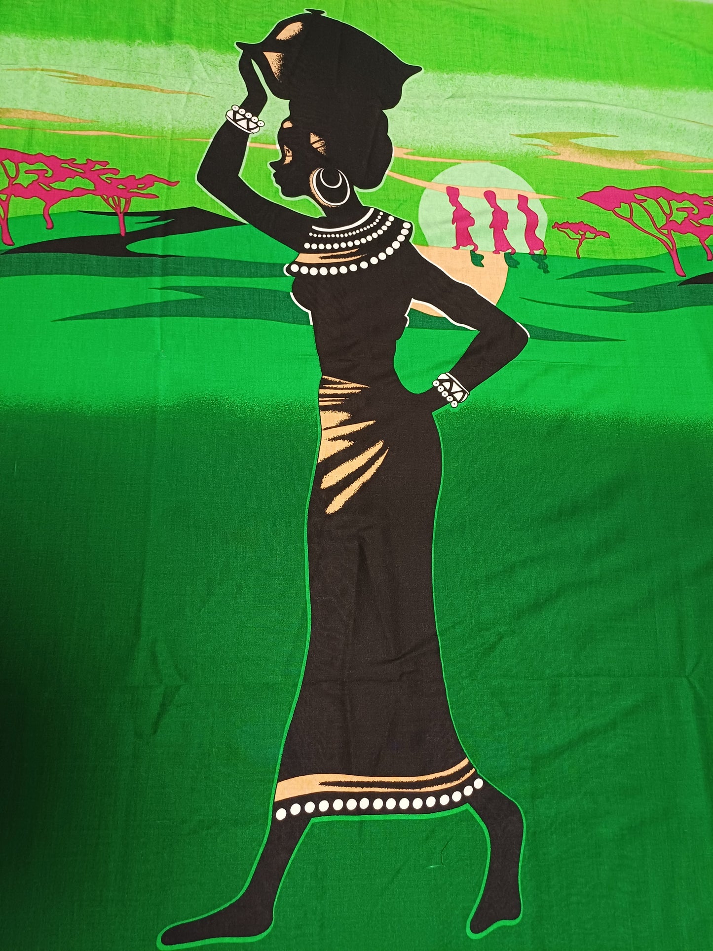 Pareo africké/sarong/přivezeno z Ugandy