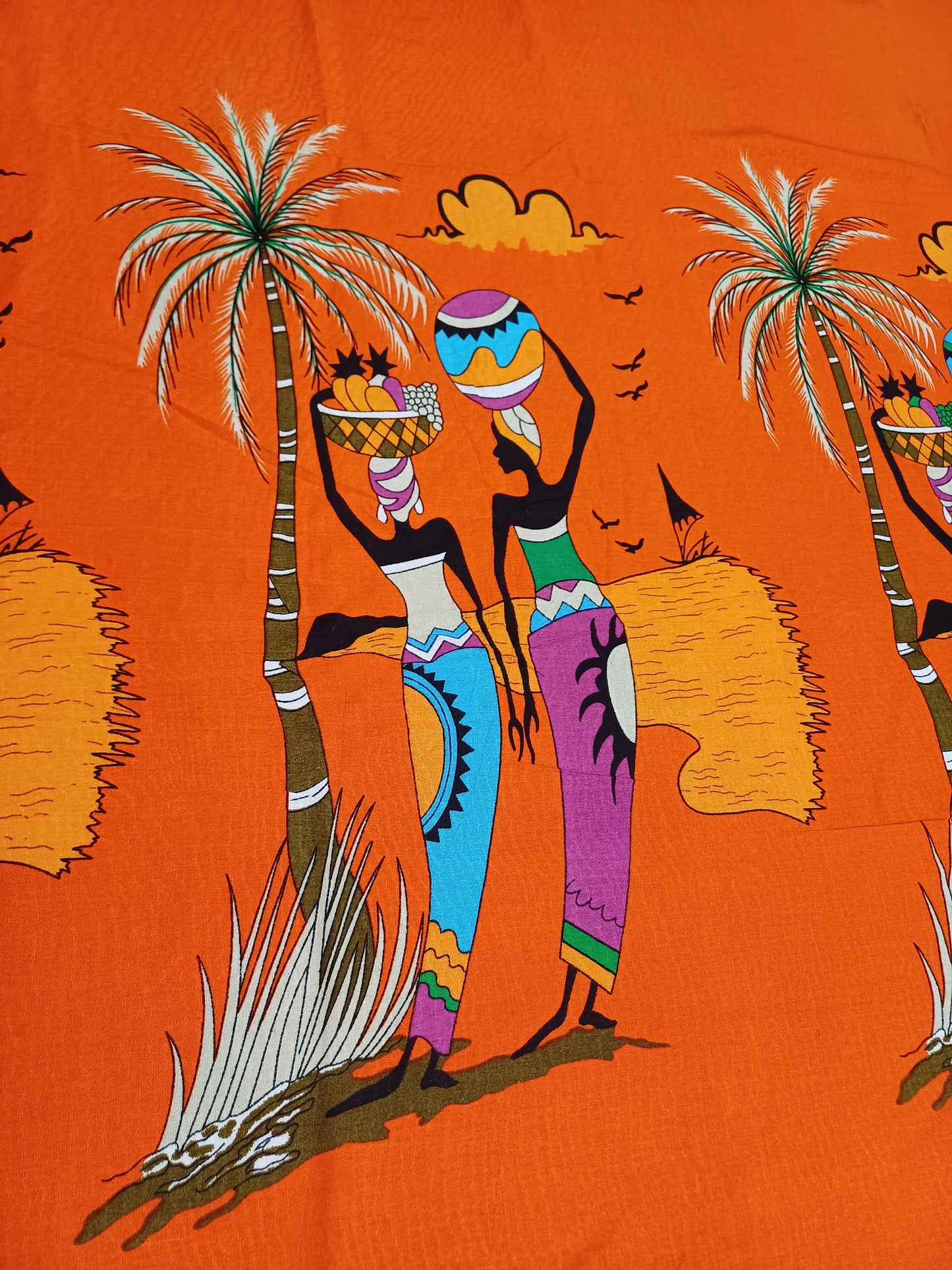 Africké pareo/sarong/přivezeno z Ugandy