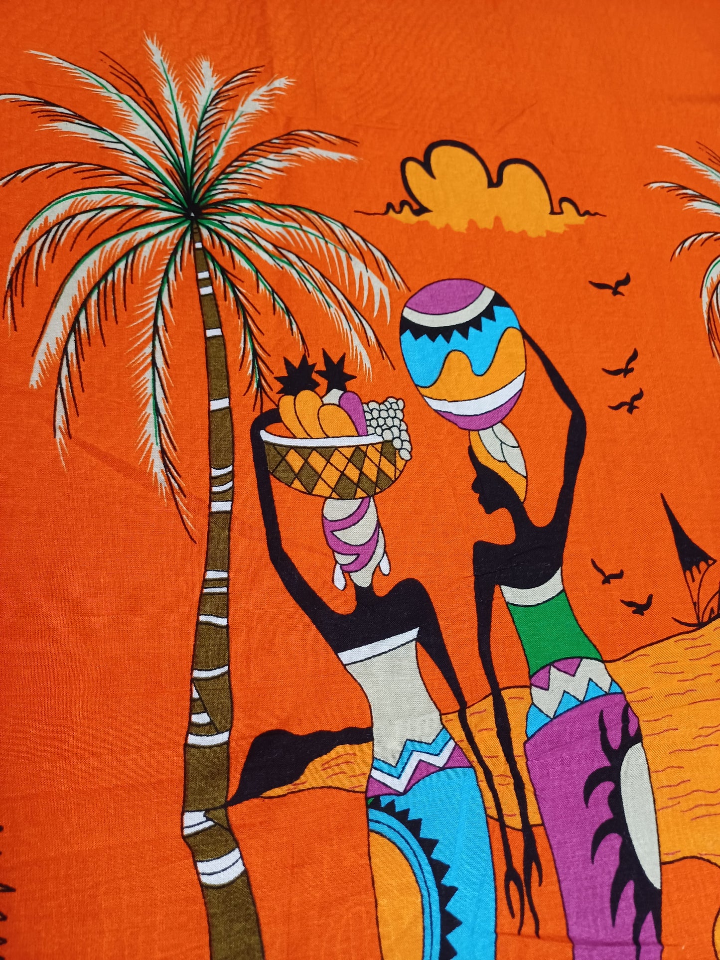 Africké pareo/sarong/přivezeno z Ugandy