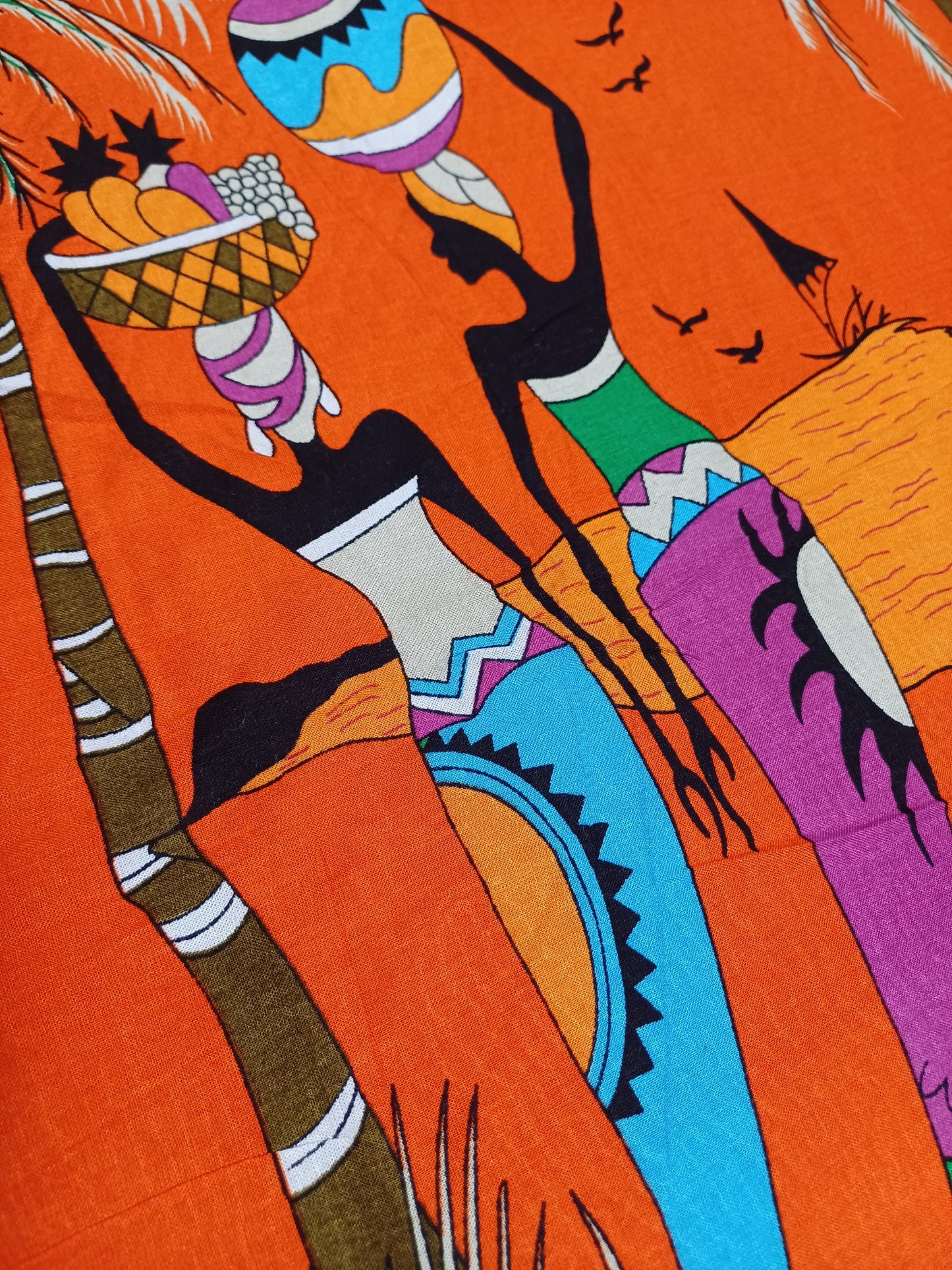 Africké pareo/sarong/přivezeno z Ugandy
