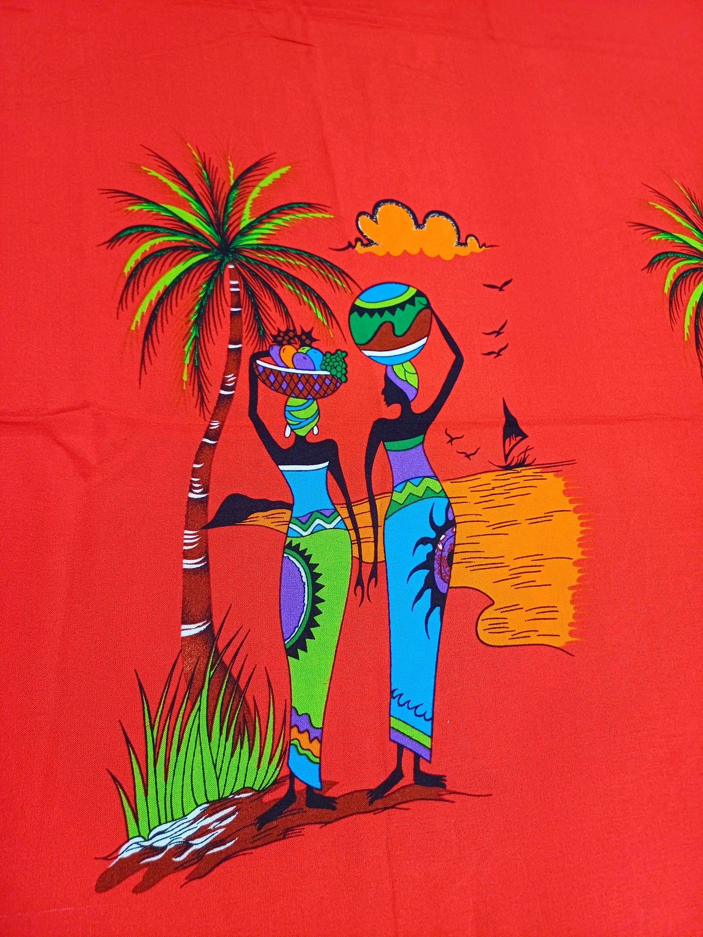 Africké pareo/sarong/přivezeno z Ugandy