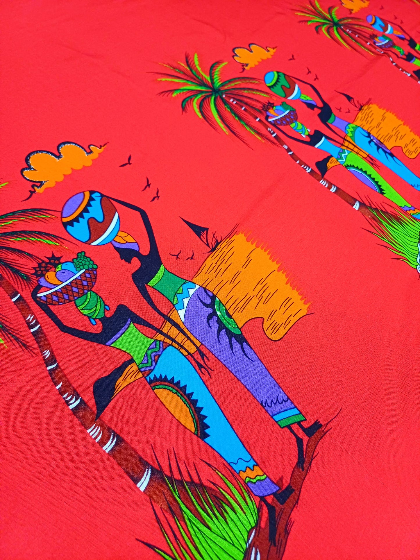 Africké pareo/sarong/přivezeno z Ugandy