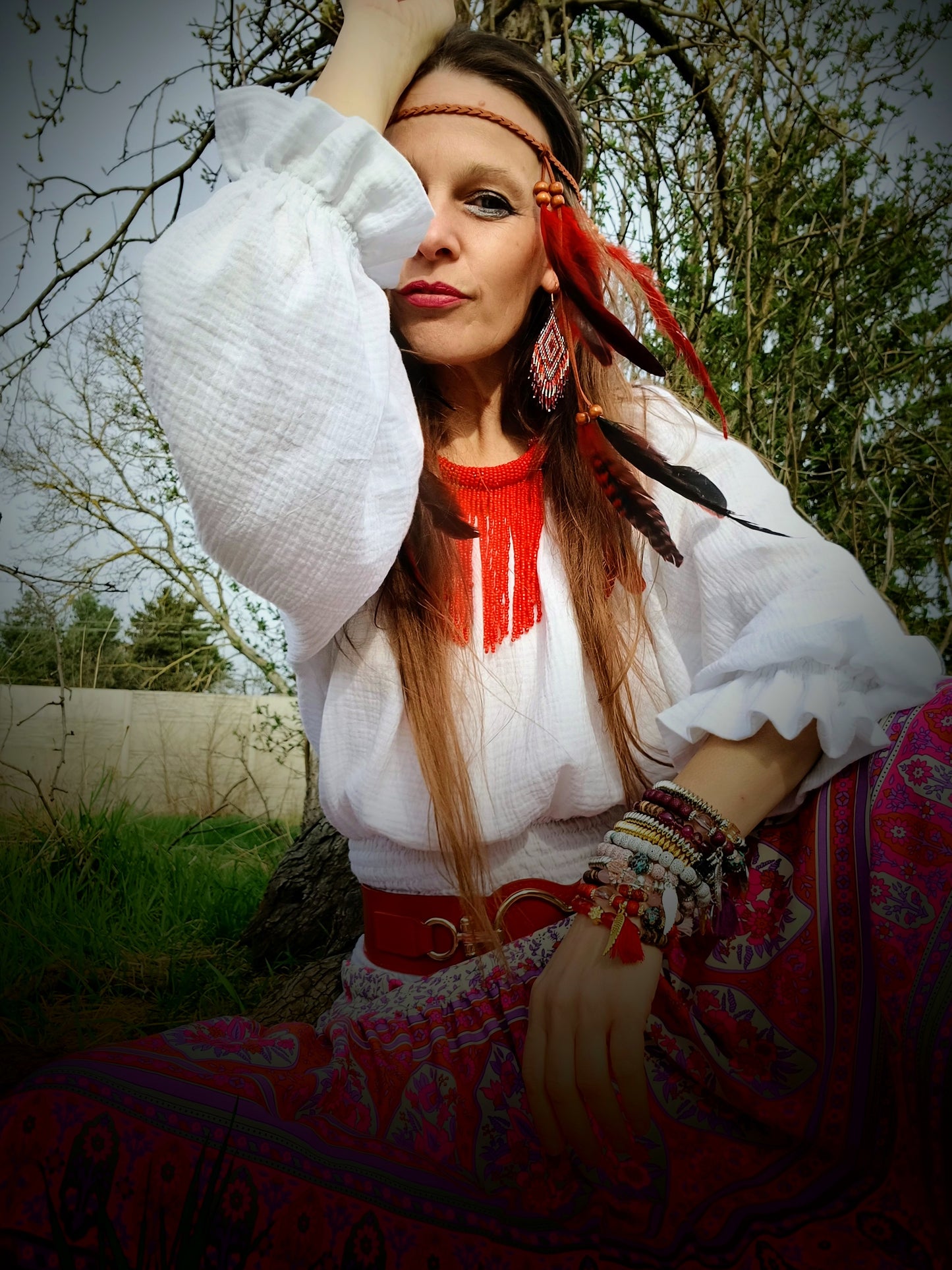 KORÁLKOVÉ BOHO NAUŠNIČKY