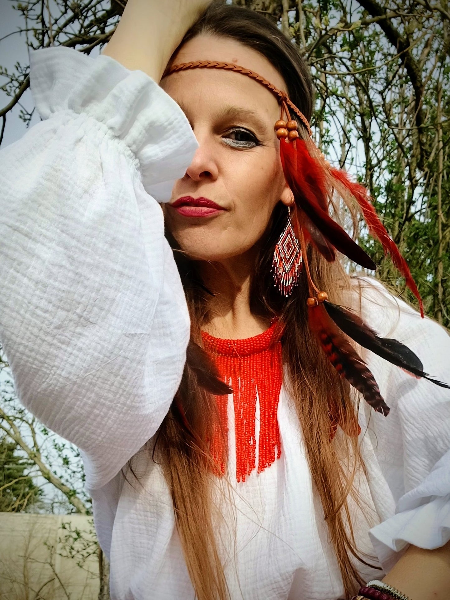 KORÁLKOVÉ BOHO NAUŠNIČKY