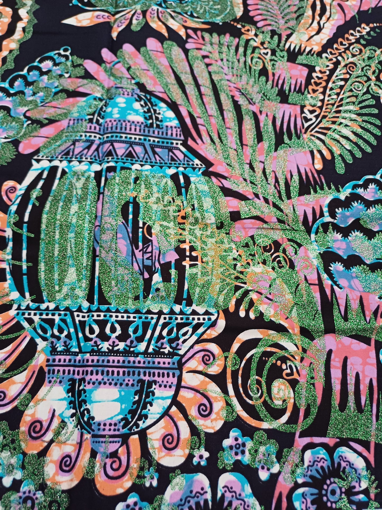 EXLUSÍVNÍ AFRICKÁ LÁTKA S GLITERS