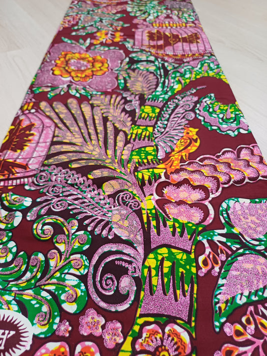 EXLUSÍVNÍ AFRICKÁ LÁTKA S GLITERS
